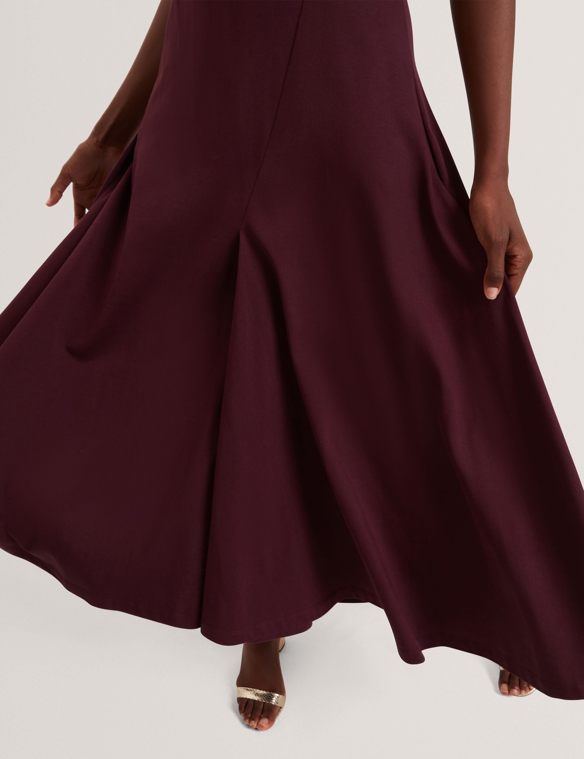 Ted Baker Fuusia Panelled Jersey Short Sleeve Midi Dress Women's