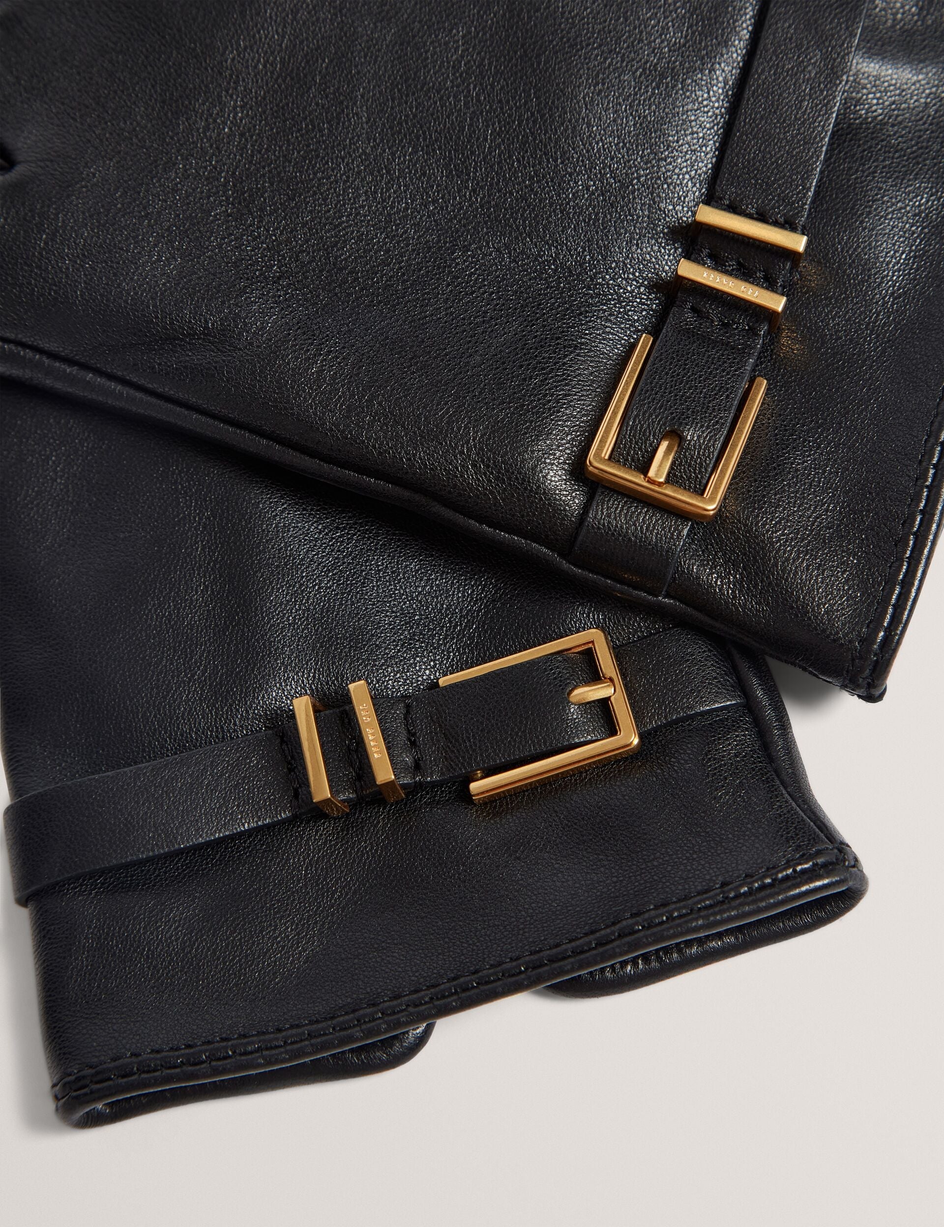 Ted Baker Jillla Buckle Strap Leather Gloves Women's