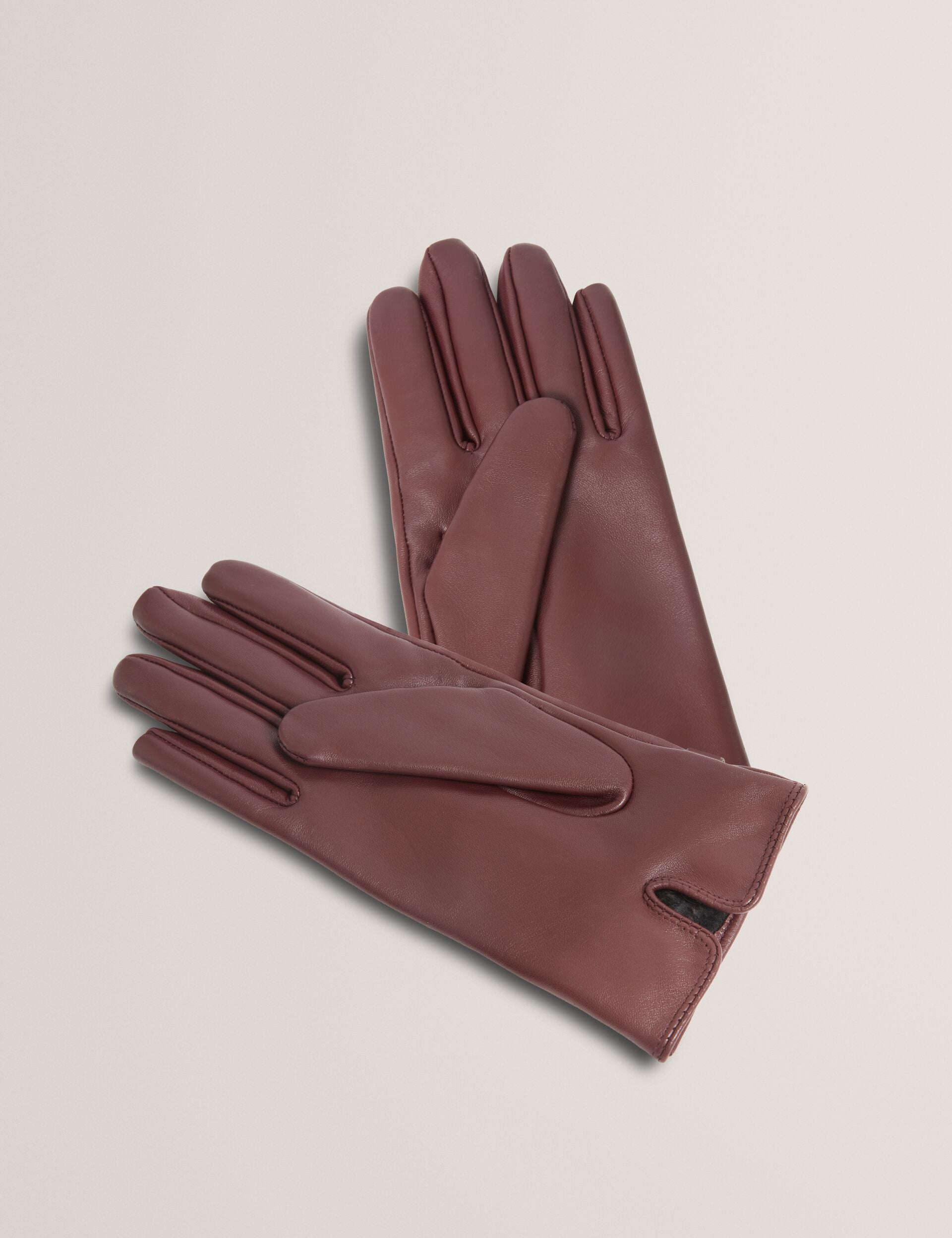 Ted Baker Jillla Buckle Strap Leather Gloves Women's