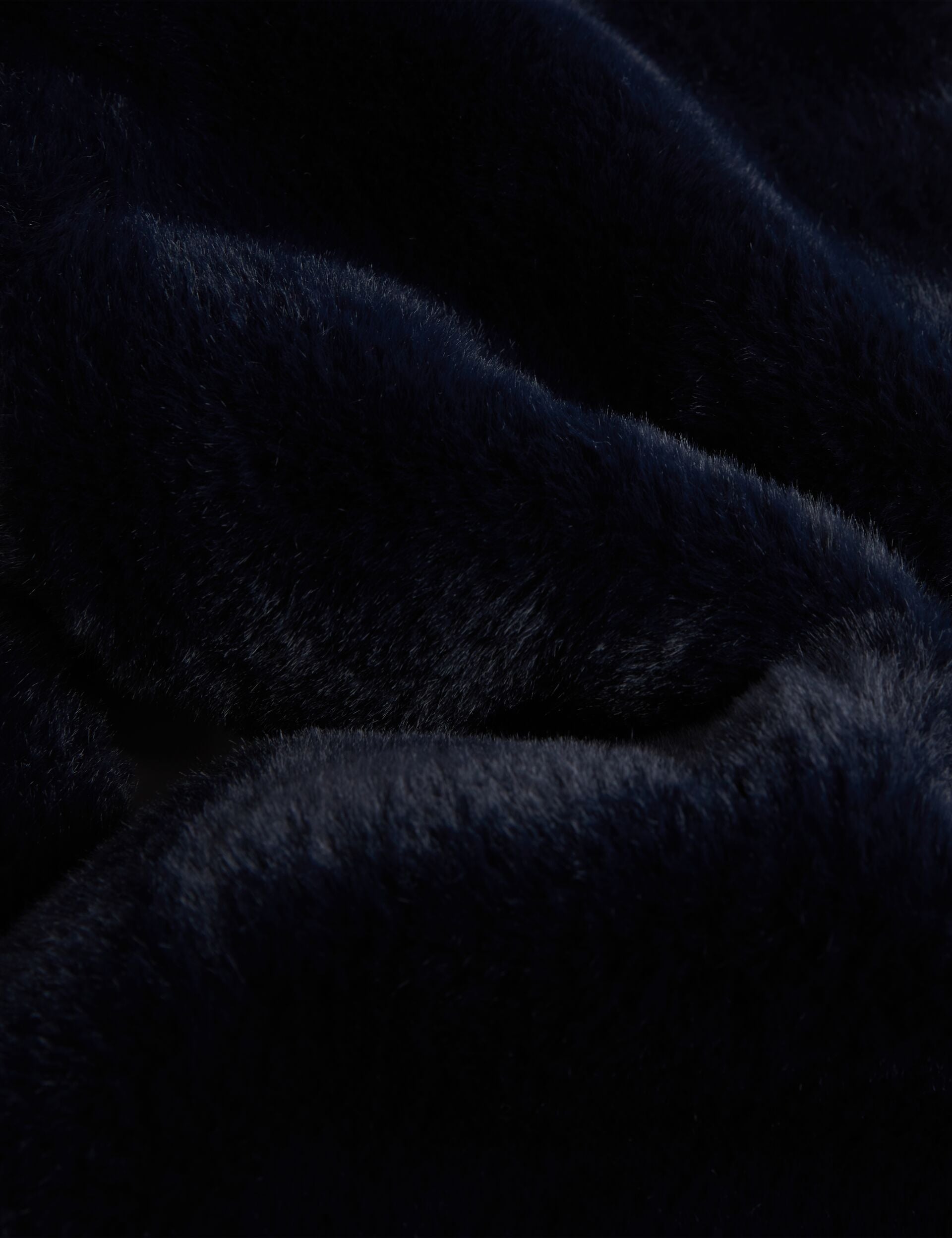 Ted Baker Emaaaas Faux Fur Loopthrough Stole Scarf In Navy Women's