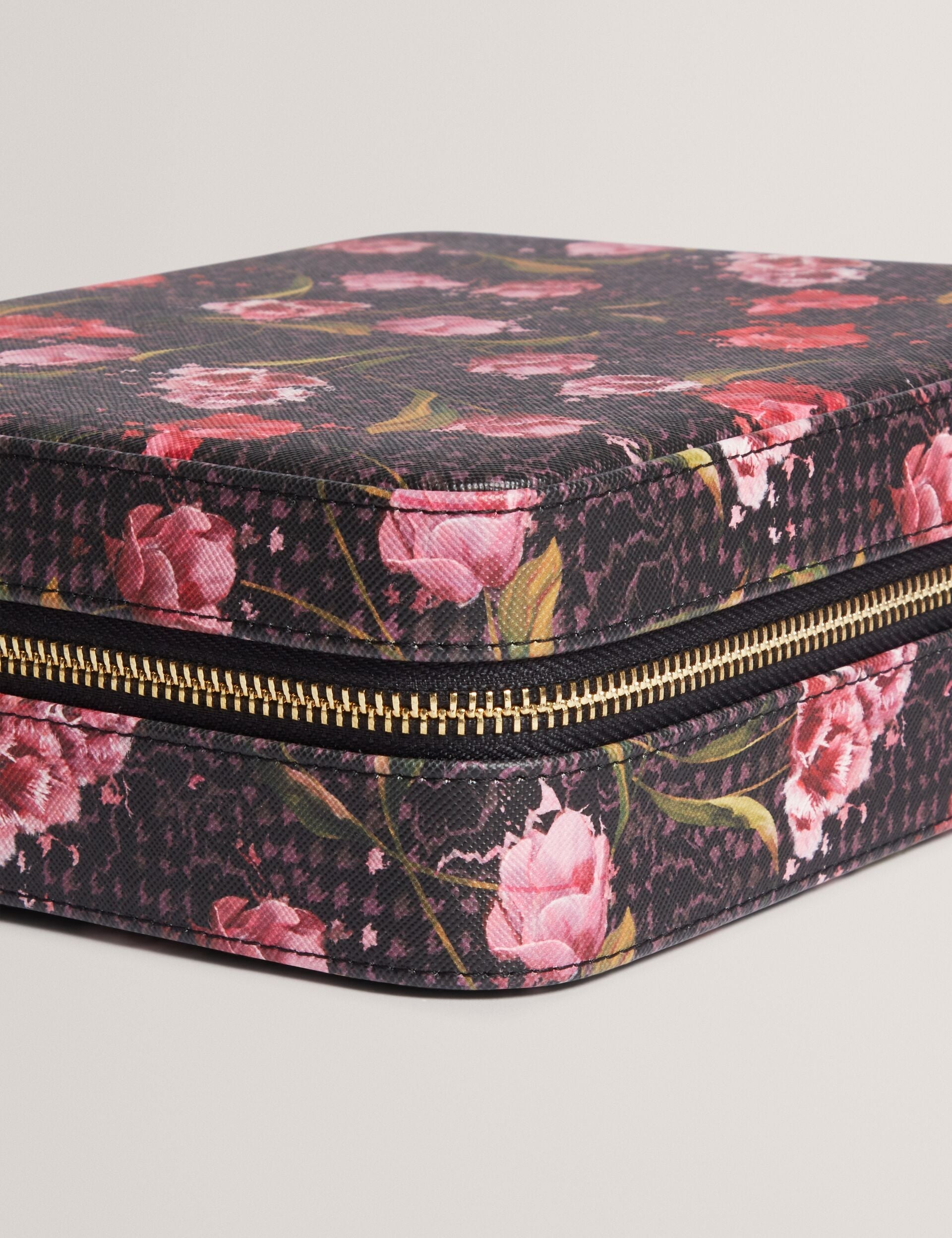 Ted Baker Tulbery Floral Print Pu Large Jewellery Case Women's