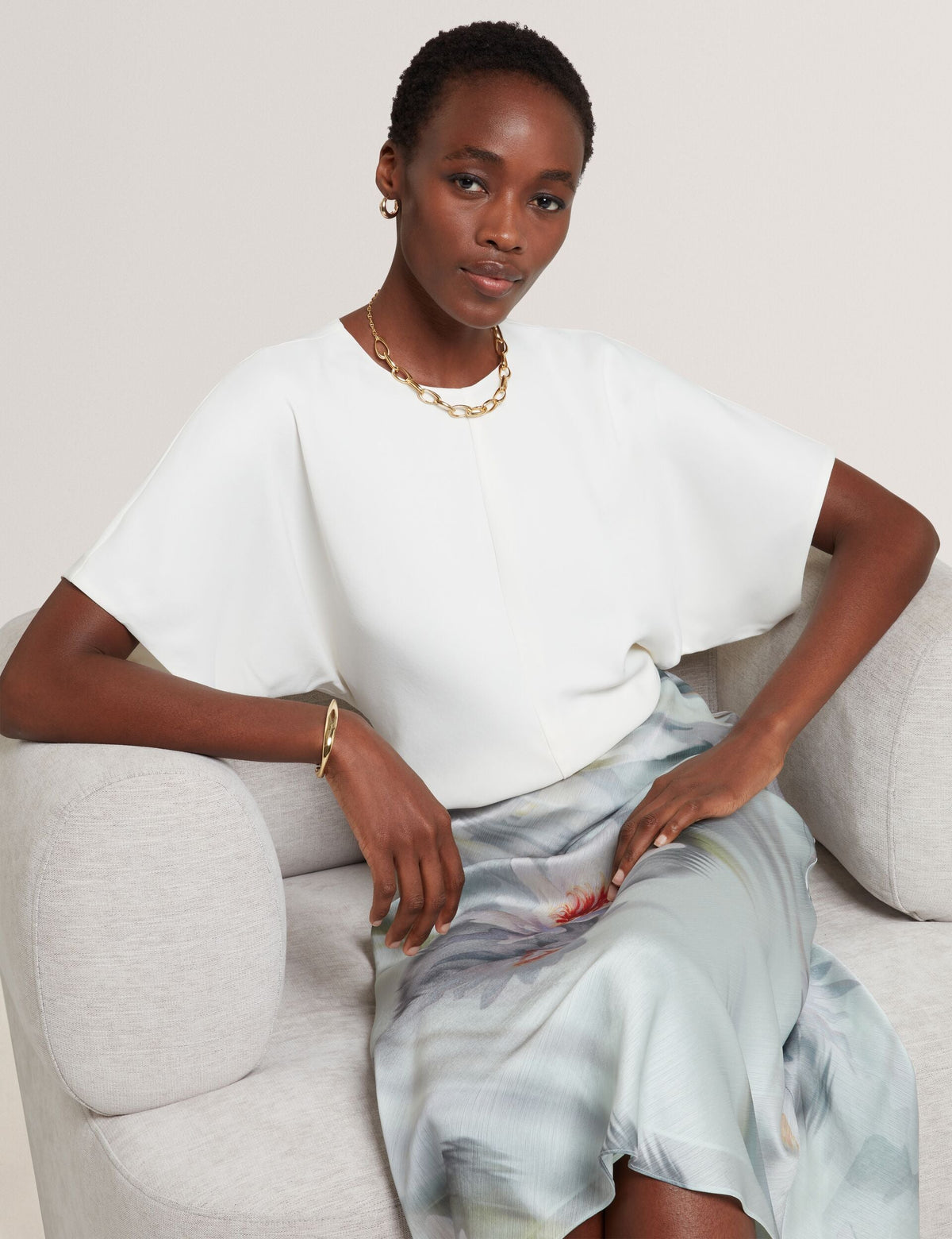 Ted Baker Maradam Crepe Slouch Sleeve Hourglass Top Women's