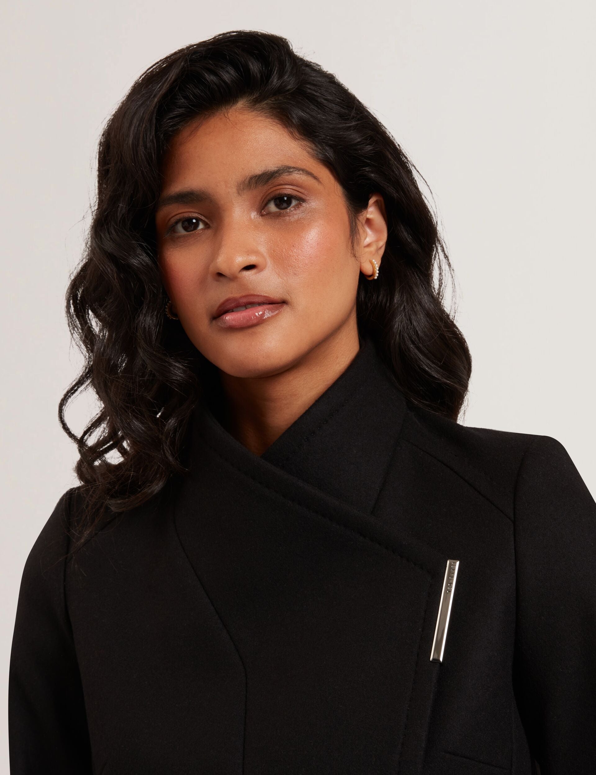 Ted Baker Rosecee Tailored Cropped Wool Wrap Jacket Women's