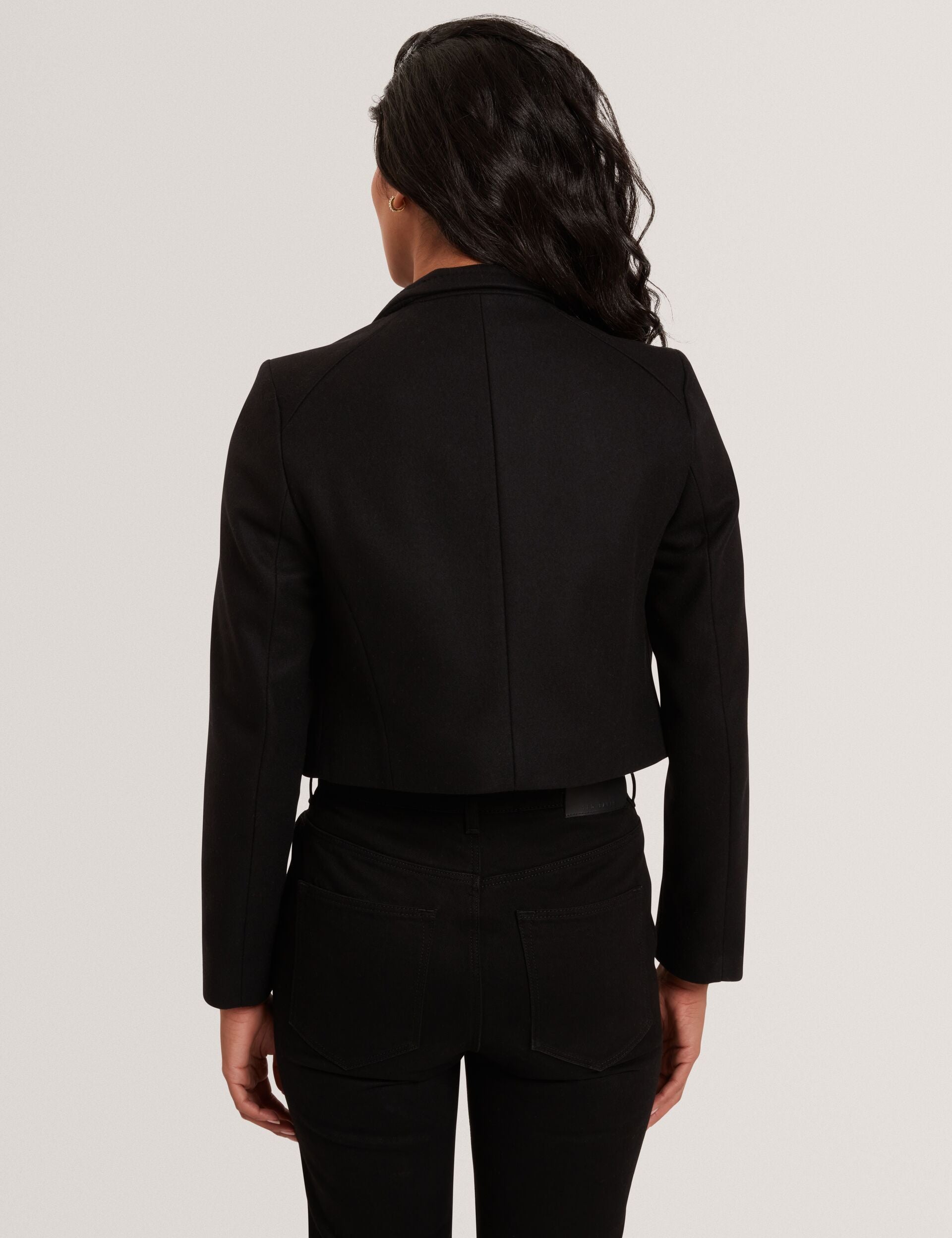 Ted Baker Rosecee Tailored Cropped Wool Wrap Jacket Women's