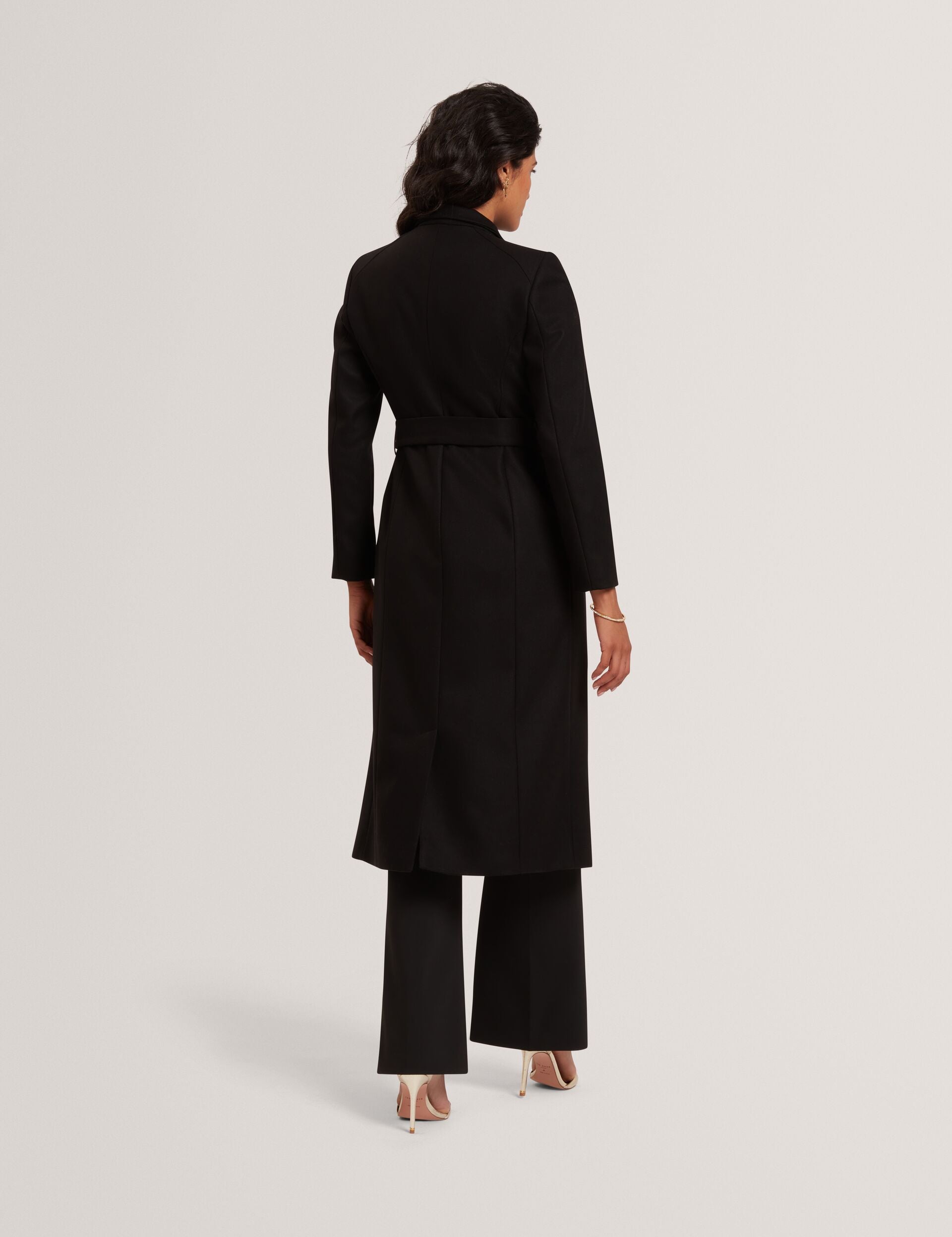 Ted Baker Rosell Longline Belted Wool Wrap Coat Women's