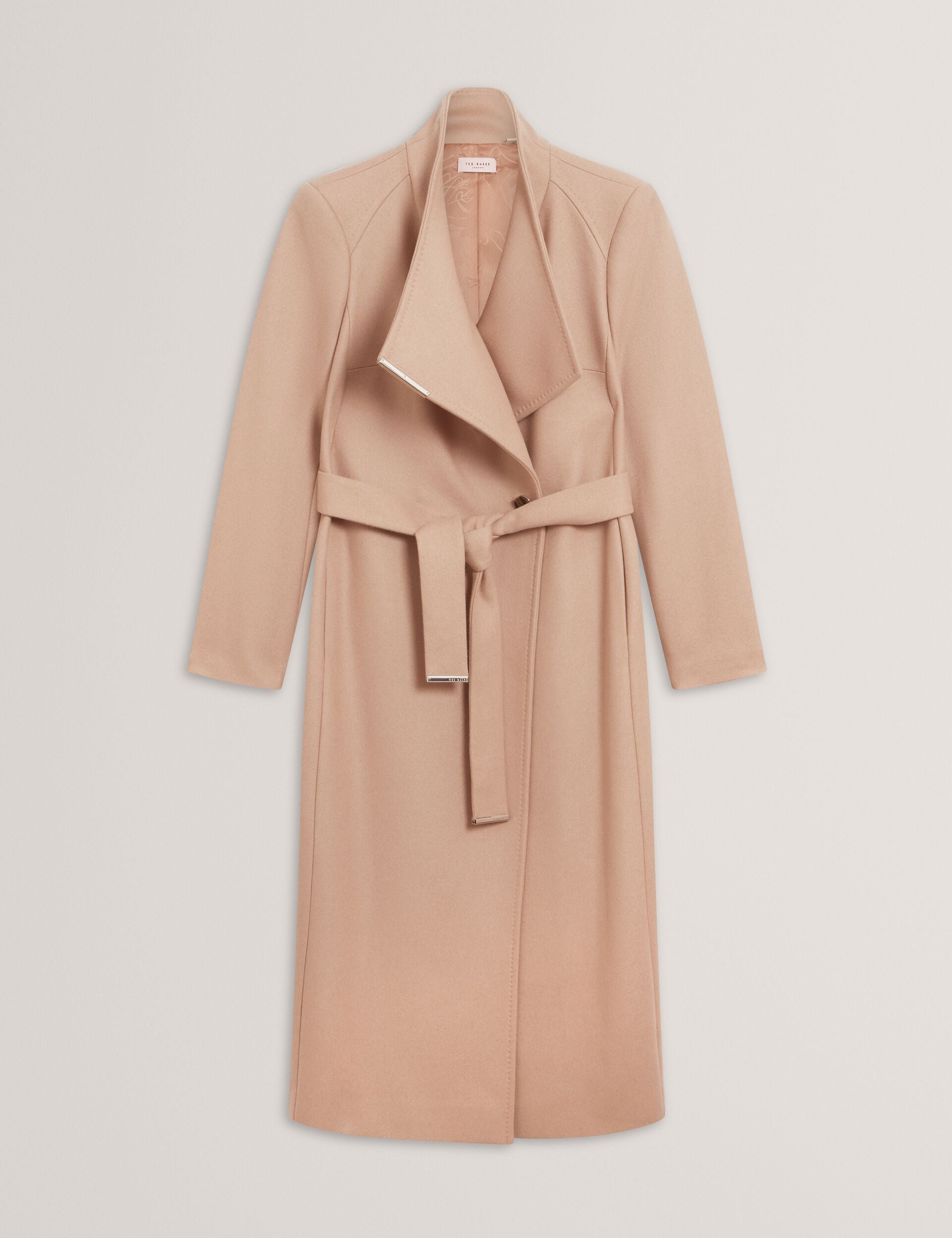 Ted Baker Rosell Longline Belted Wool Wrap Coat Women's