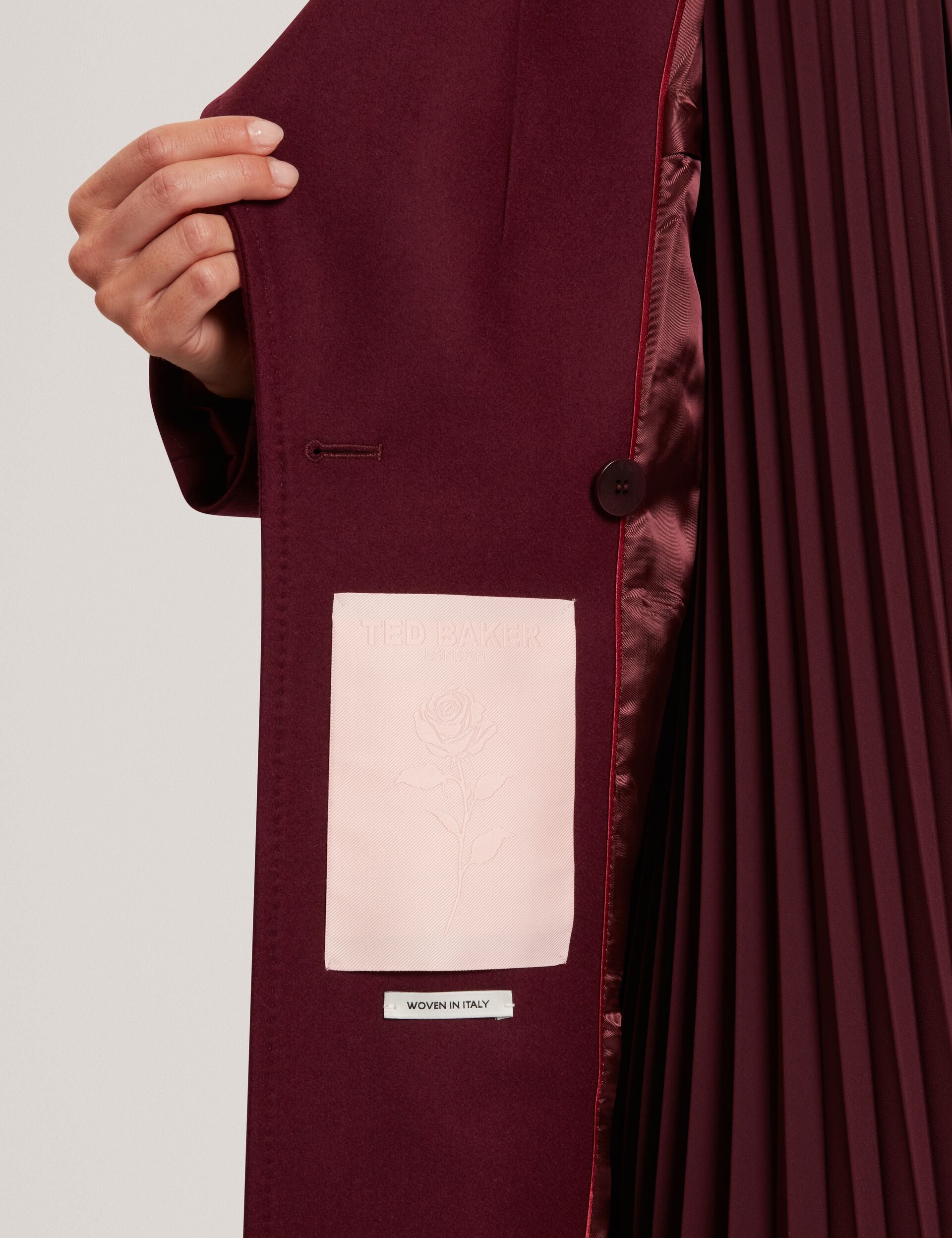 Ted Baker Rosell Longline Belted Wool Wrap Coat Women's