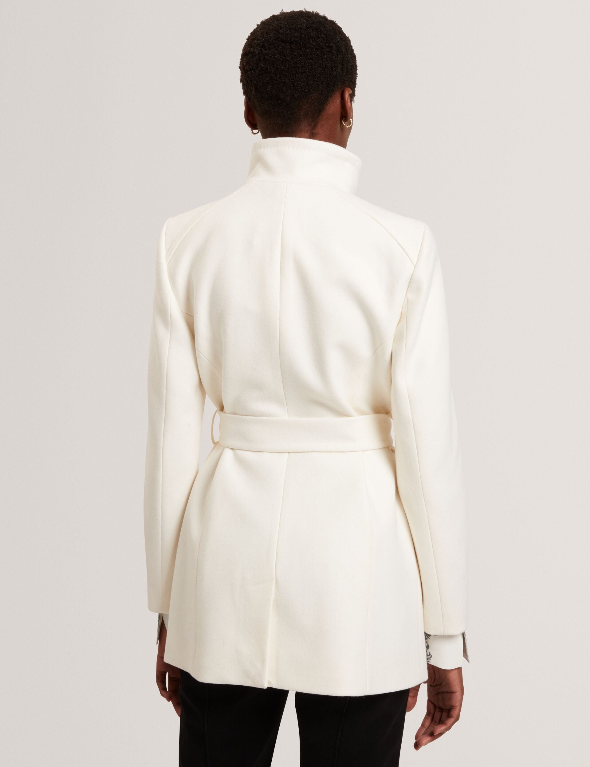 Ted Baker Rosess Short Belted Wool Wrap Coat Women's