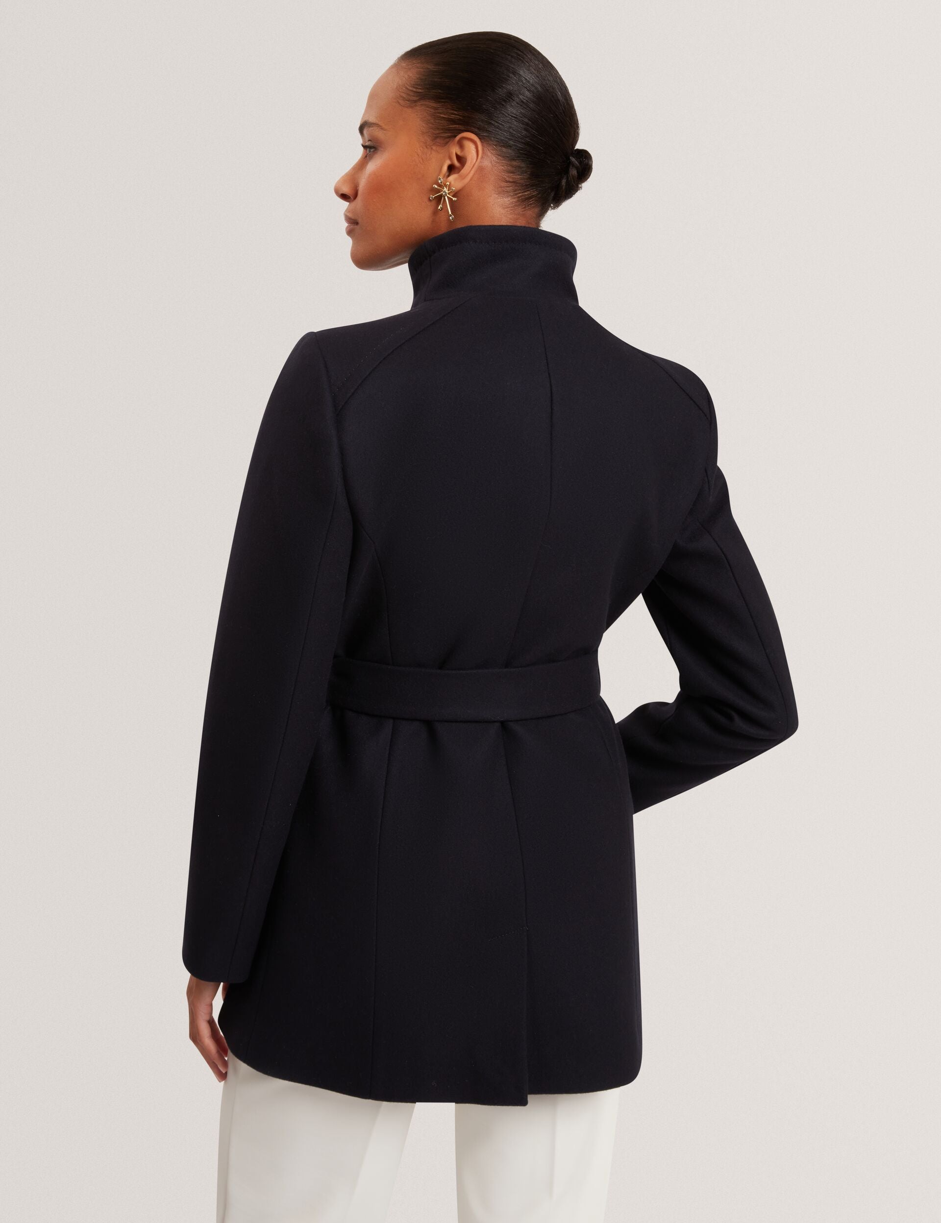 Ted Baker Rosess Short Belted Wool Wrap Coat Women's