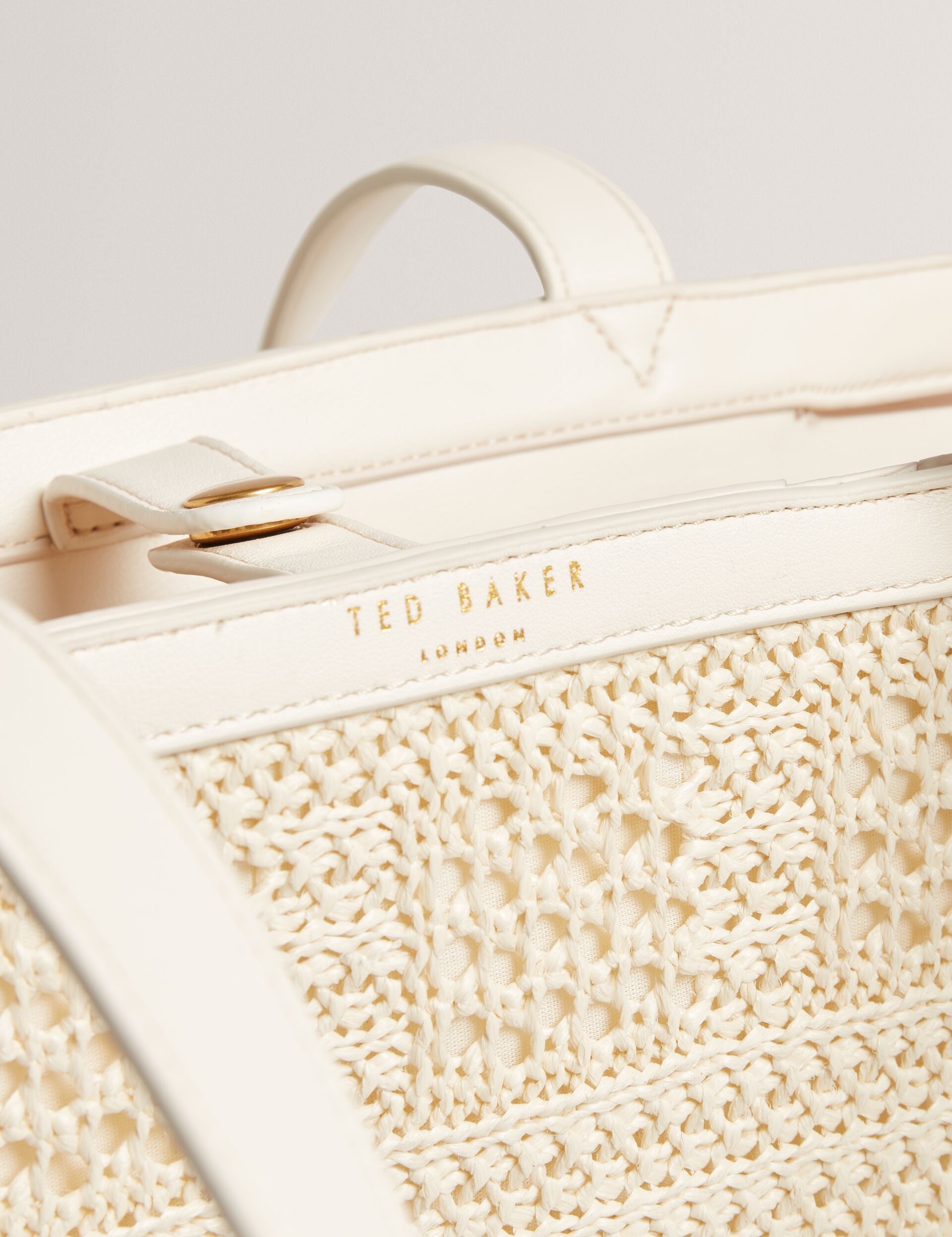 Ted Baker Pammina Raffia Straw Wide Shopper Bag Women's