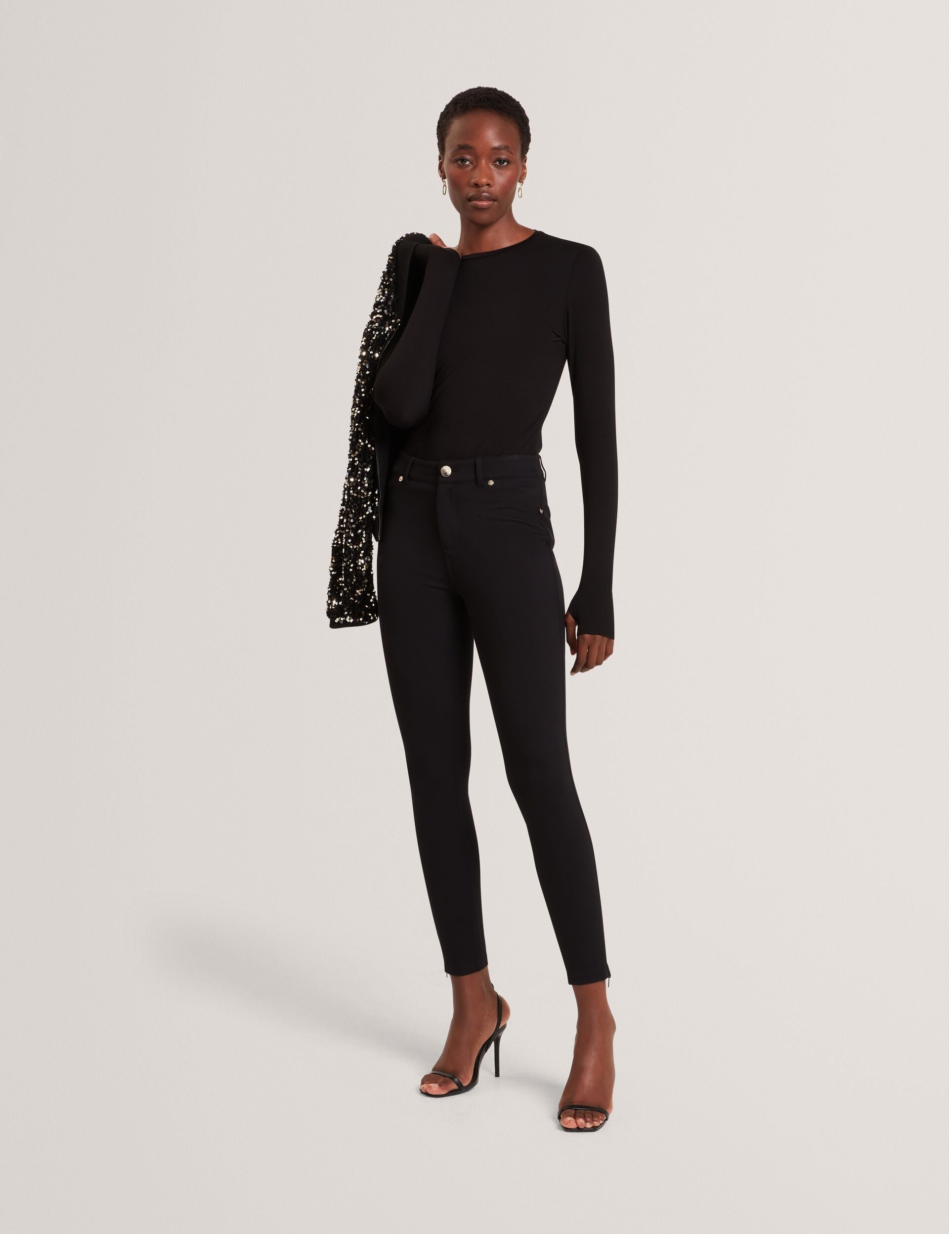 Ted Baker Arania Soft Jersey Fitted Long Sleeve Top Women's