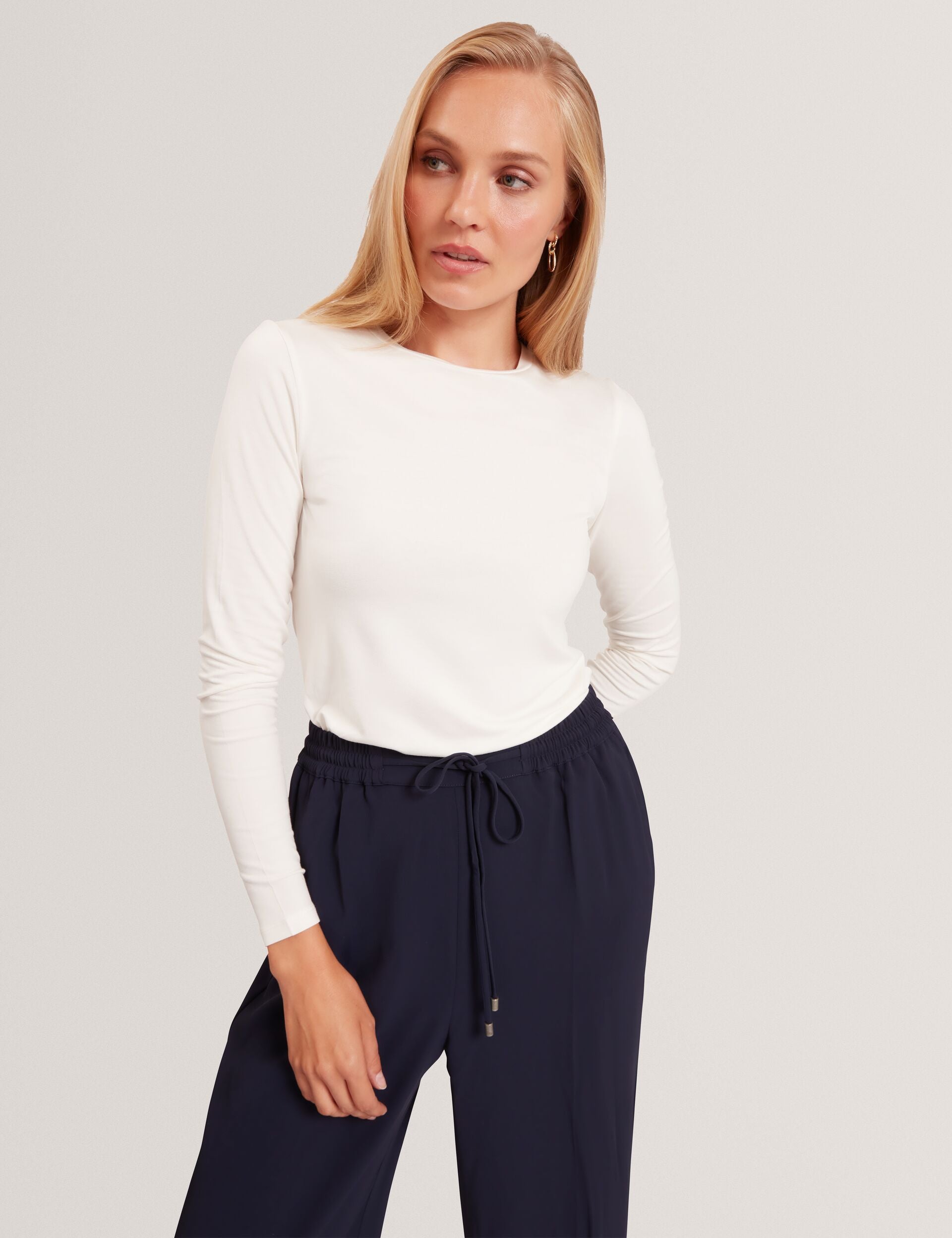Ted Baker Arania Soft Jersey Fitted Long Sleeve Top Women's