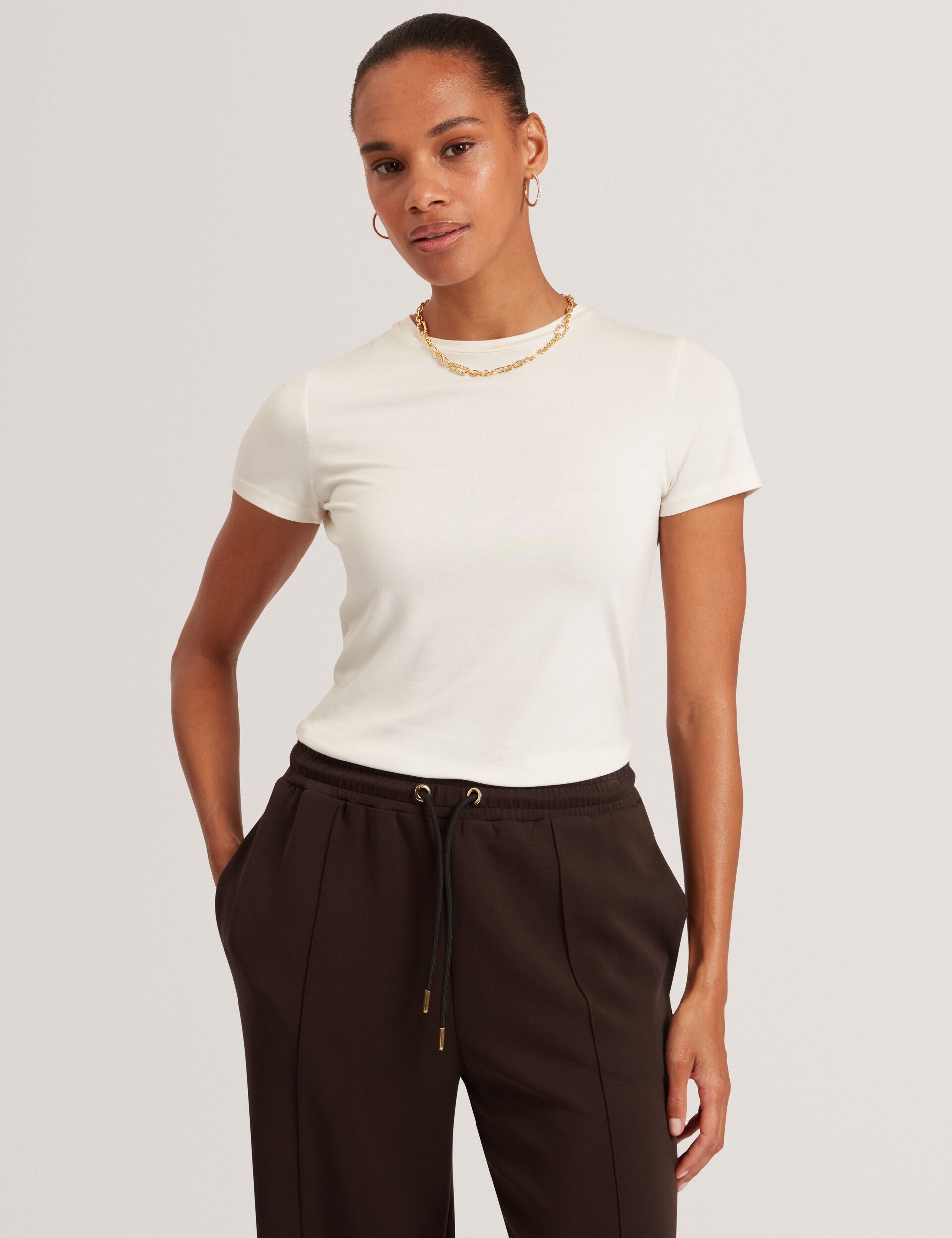 Ted Baker Larnaa Soft Touch Fitted Short Sleeve Tshirt Women's