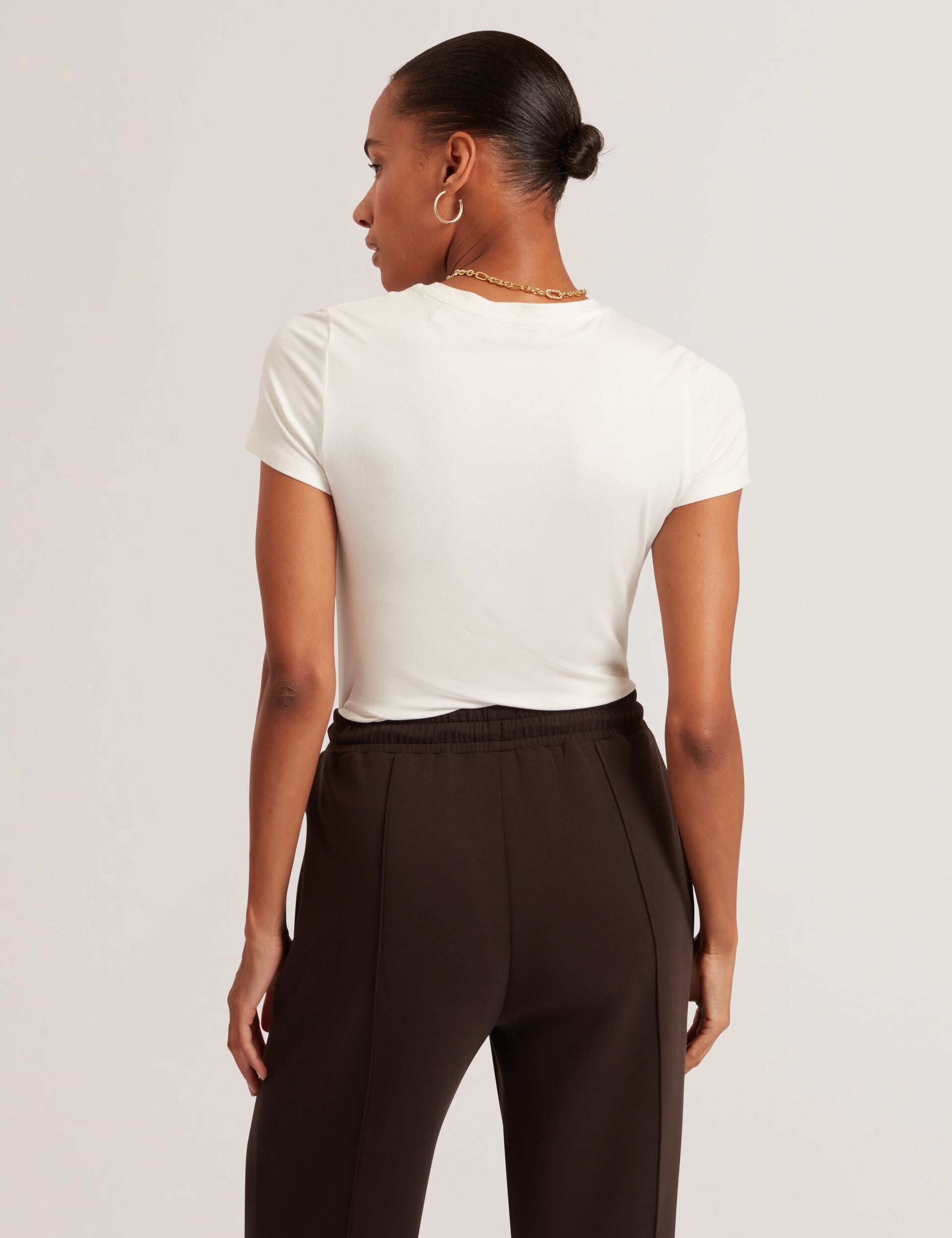 Ted Baker Larnaa Soft Touch Fitted Short Sleeve Tshirt Women's