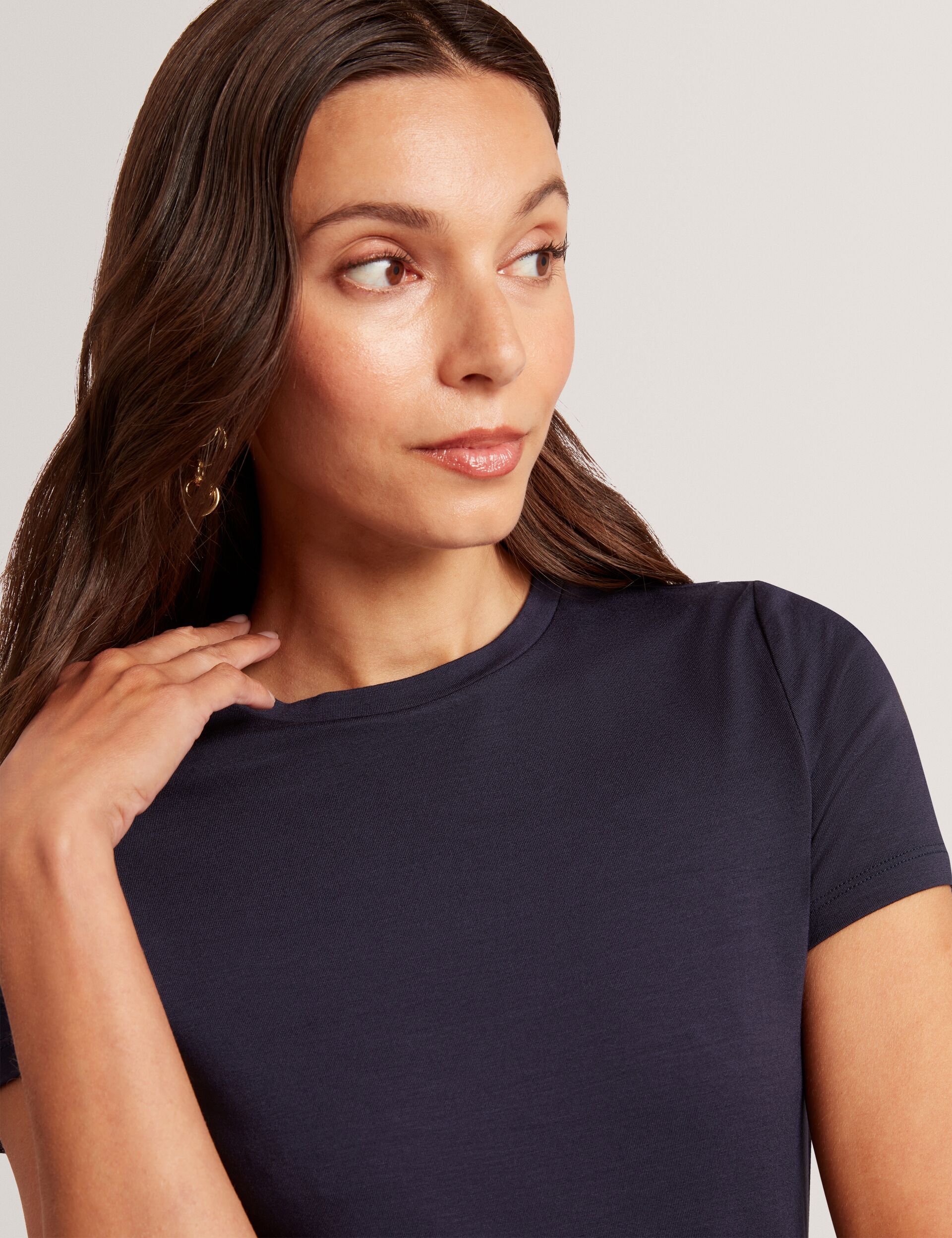 Ted Baker Larnaa Soft Touch Fitted Short Sleeve Tshirt Women's