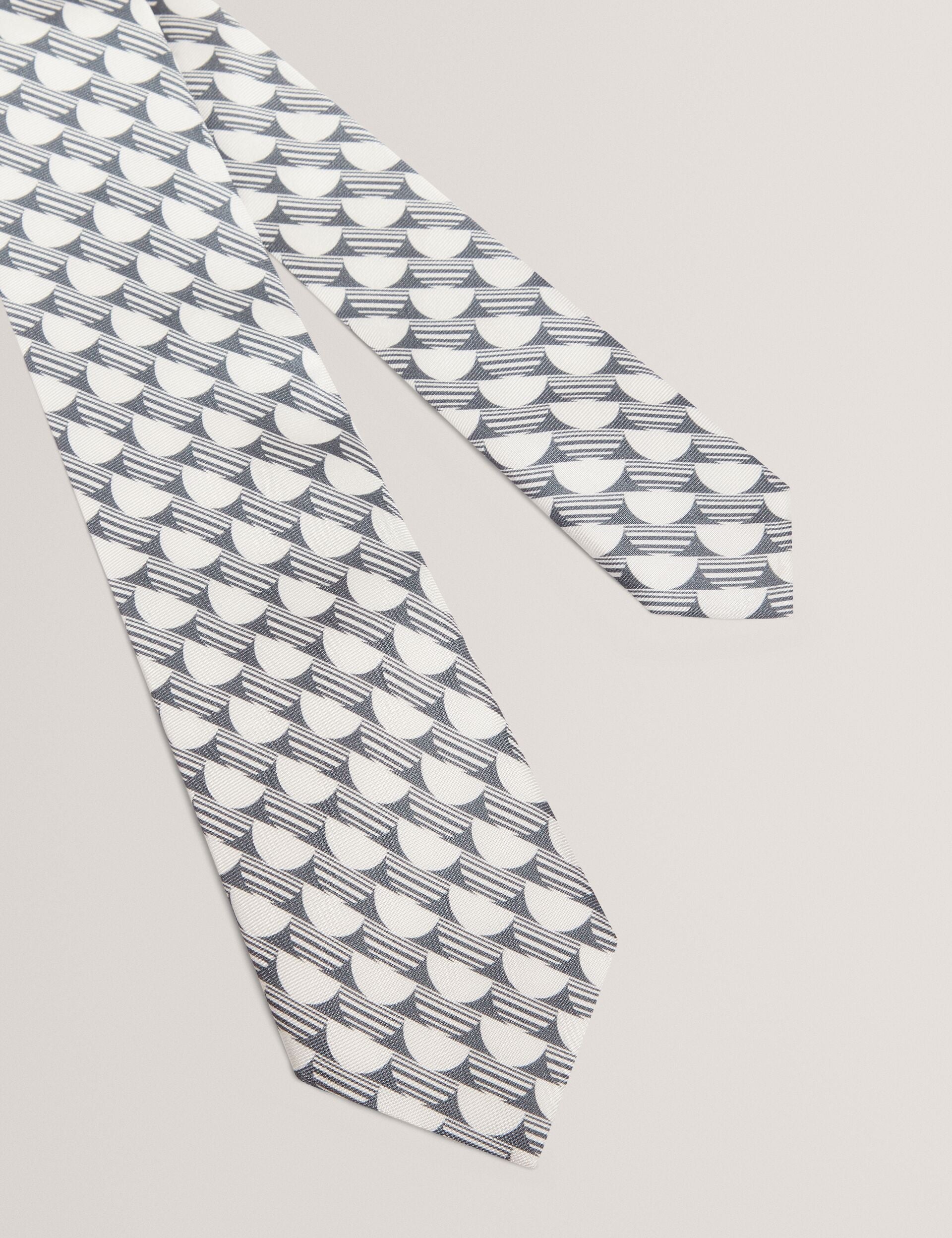 Ted Baker Kerem Retro Geometric Print Silk Tie