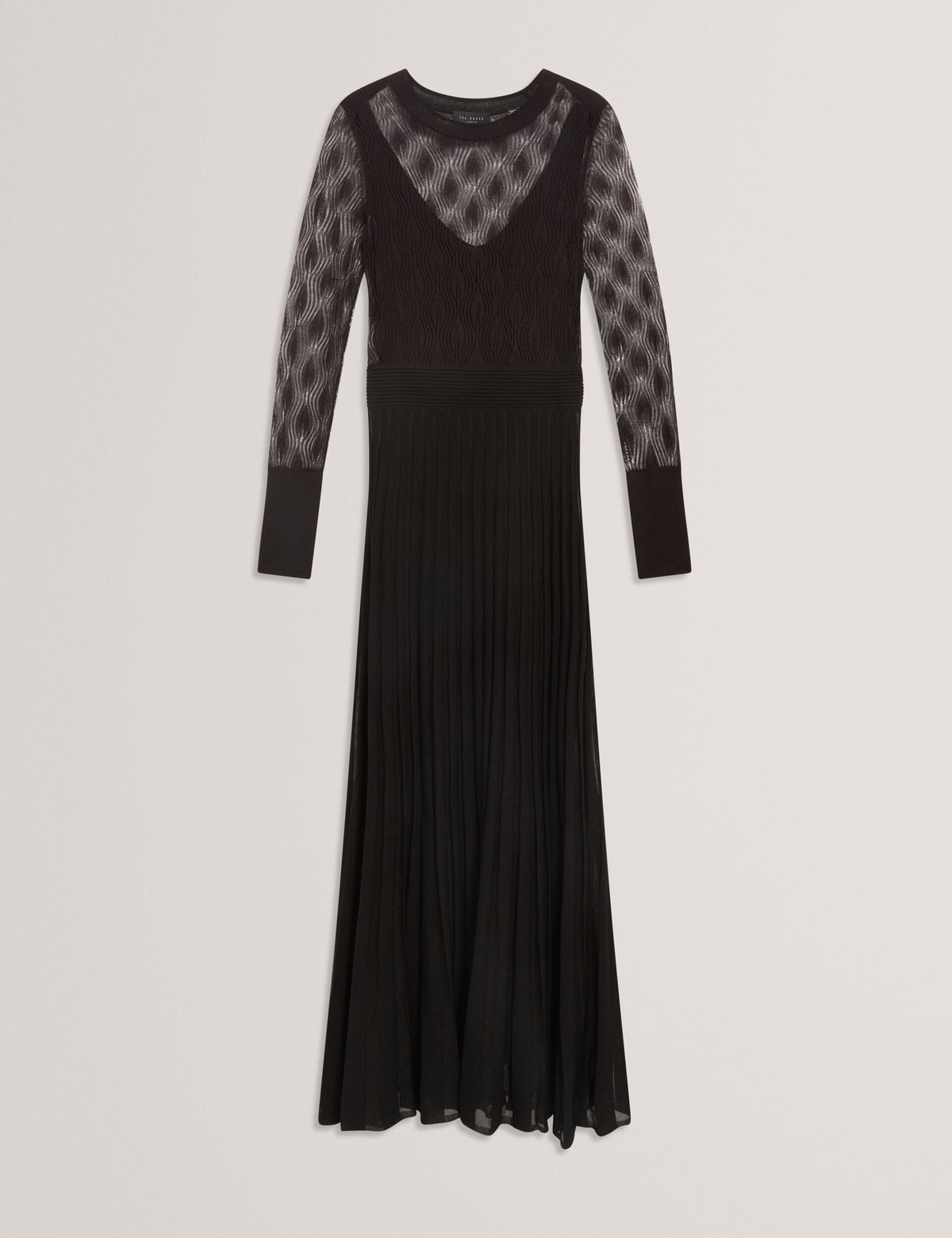 Ted Baker Tiimara Pointelle Knit Asymmetric Midi Dress Women's