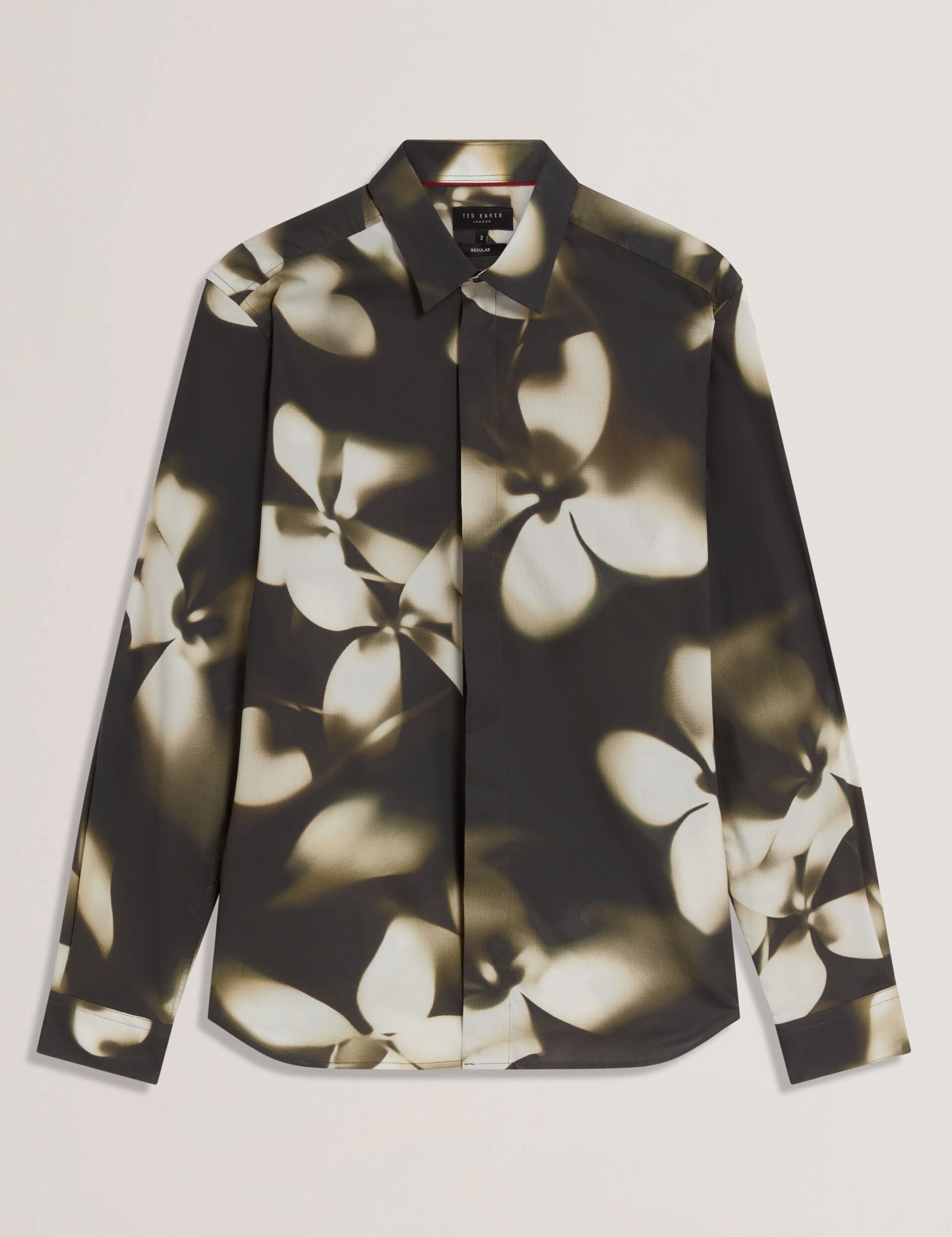 Ted Baker Wrenin Photographic Floral Print Long Sleeve Shirt
