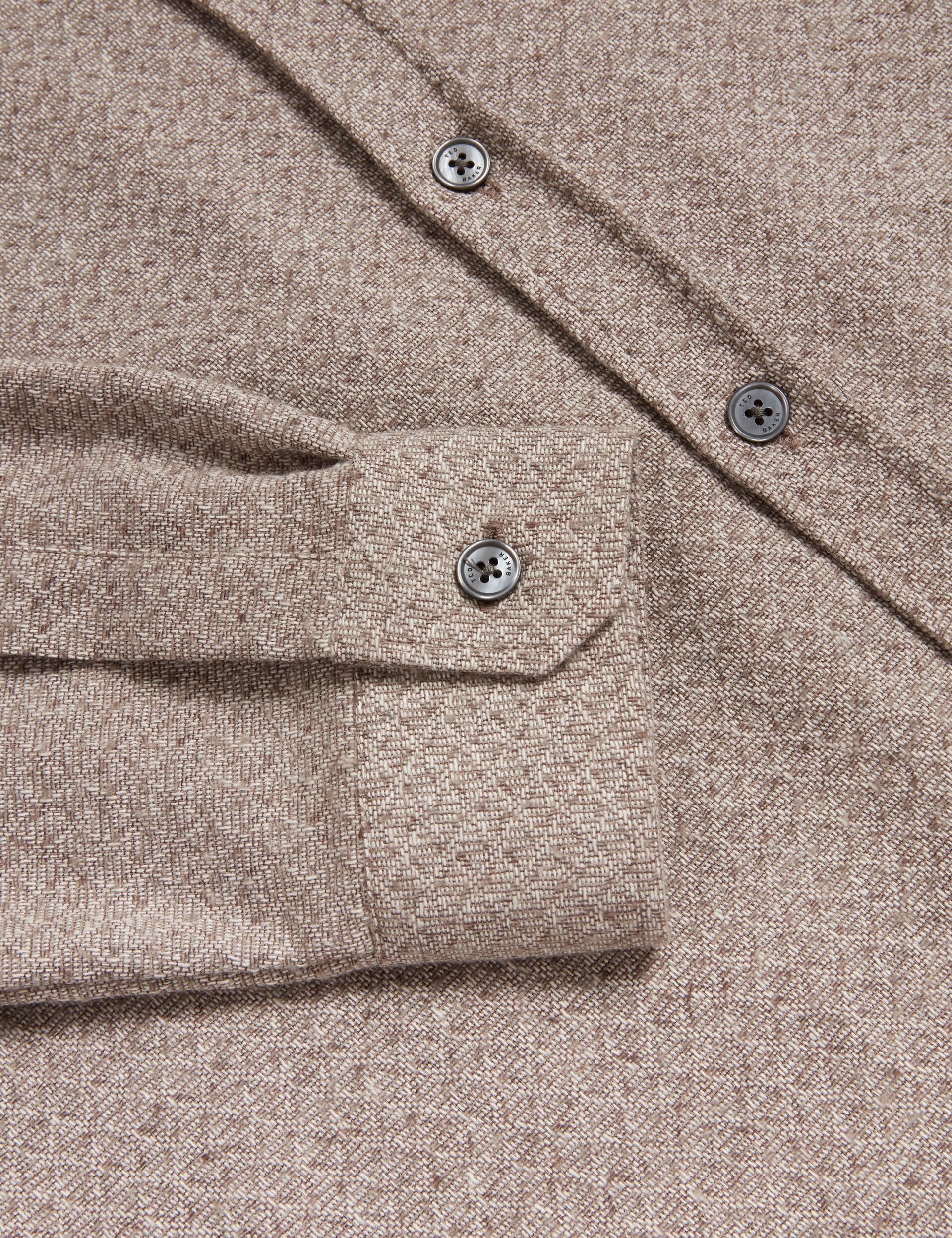 Ted Baker Rynel Textured Weave Long Sleeve Overshirt