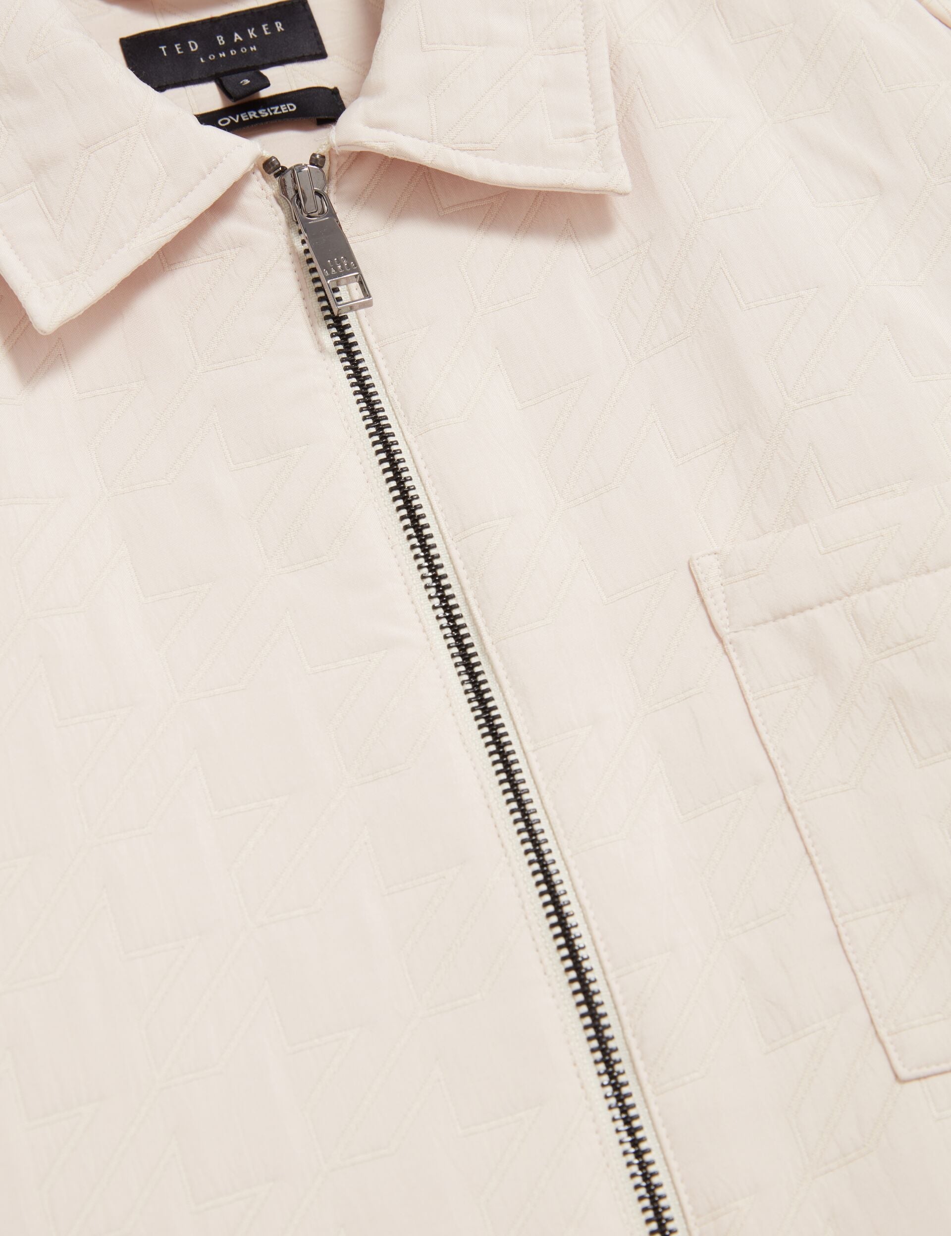Ted Baker Thova Textured Quilt Zipthrough Overshirt