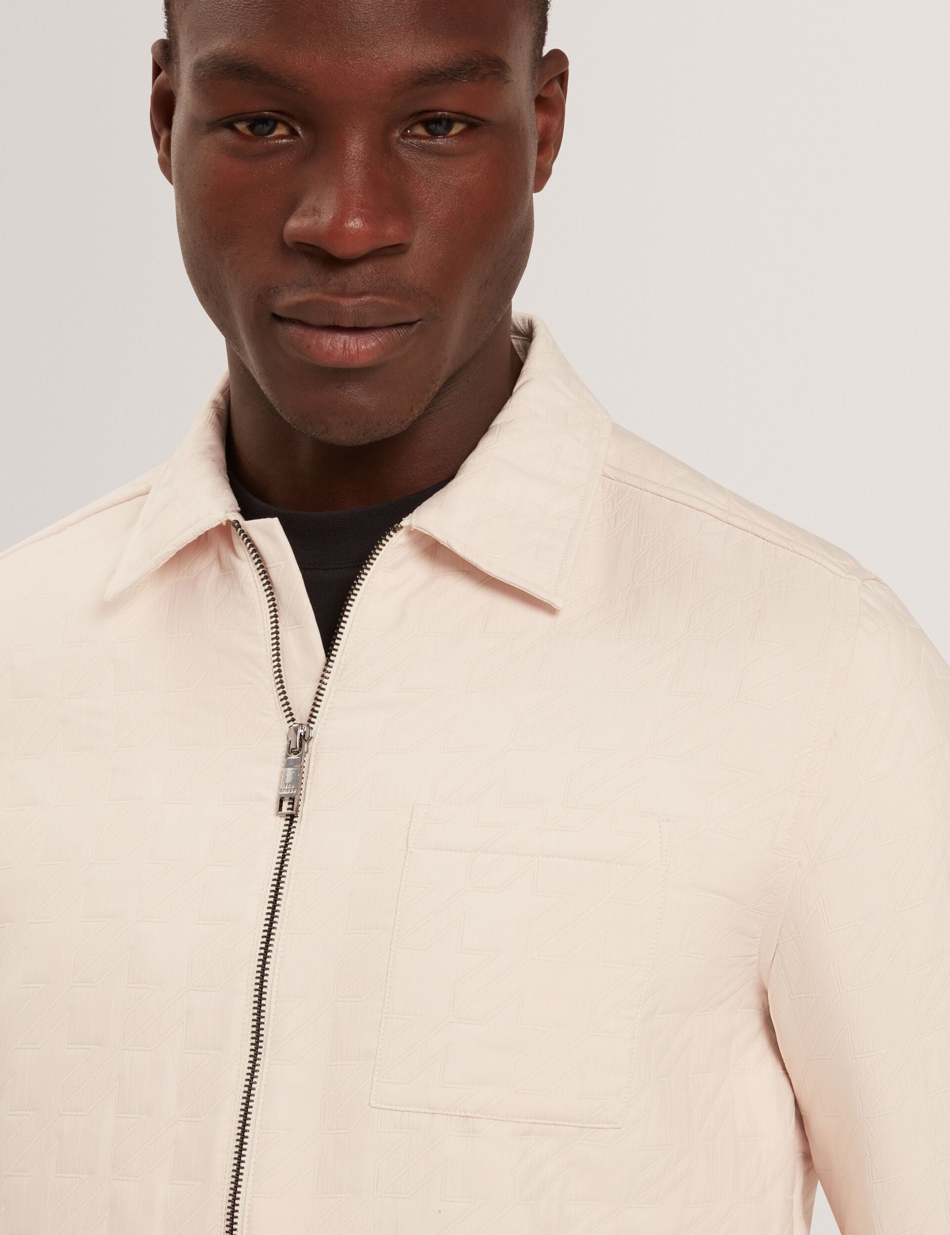 Ted Baker Thova Textured Quilt Zipthrough Overshirt