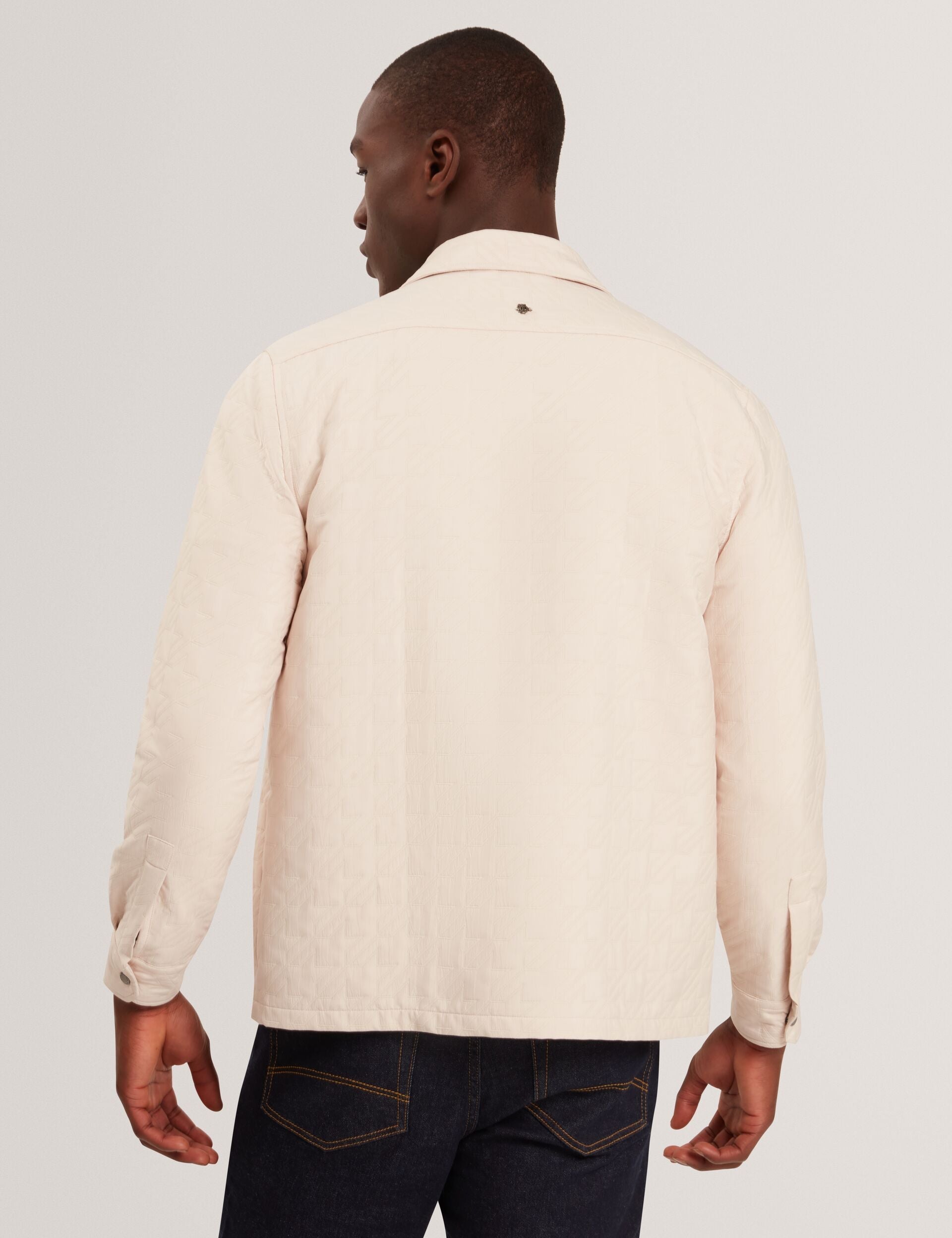 Ted Baker Thova Textured Quilt Zipthrough Overshirt