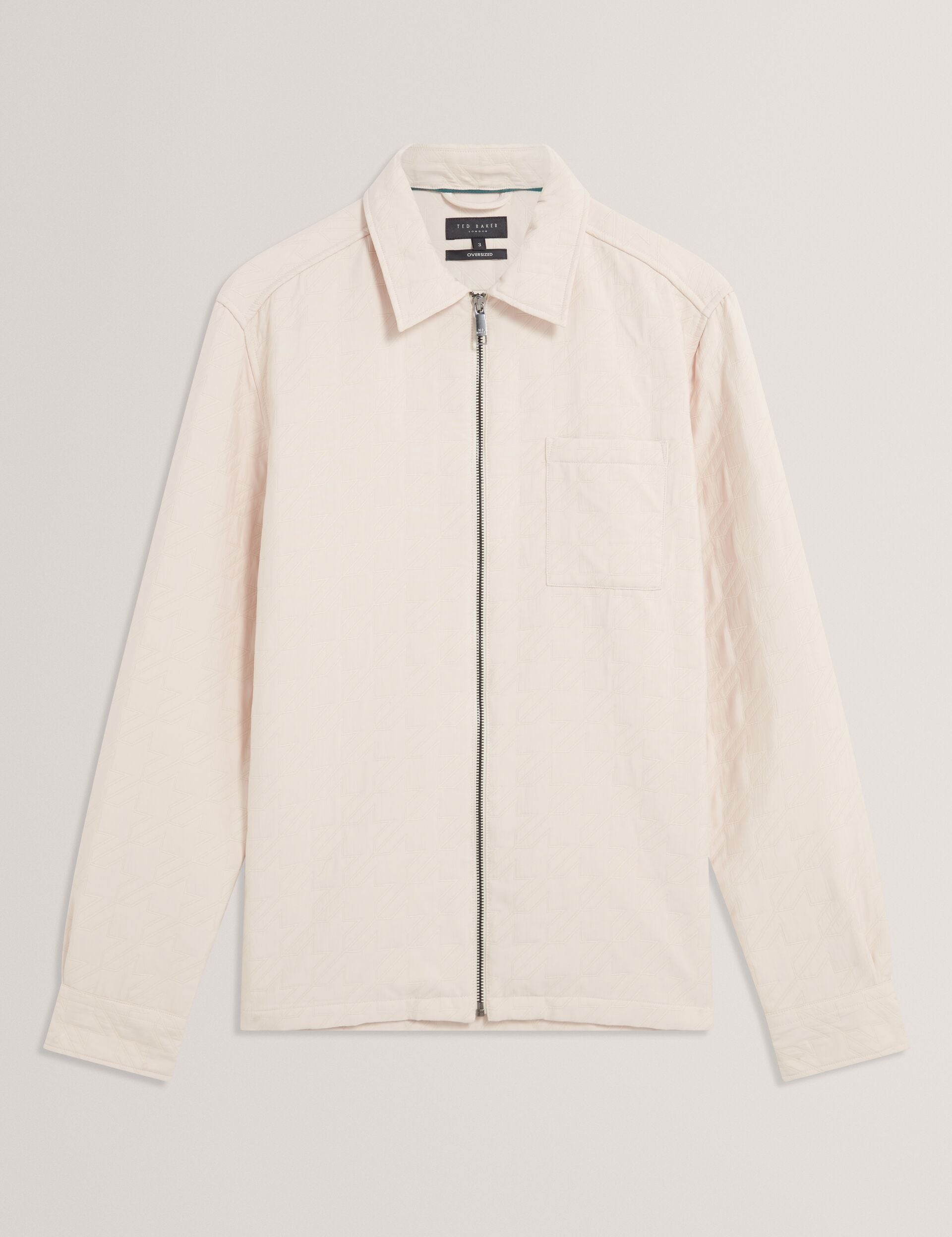 Ted Baker Thova Textured Quilt Zipthrough Overshirt