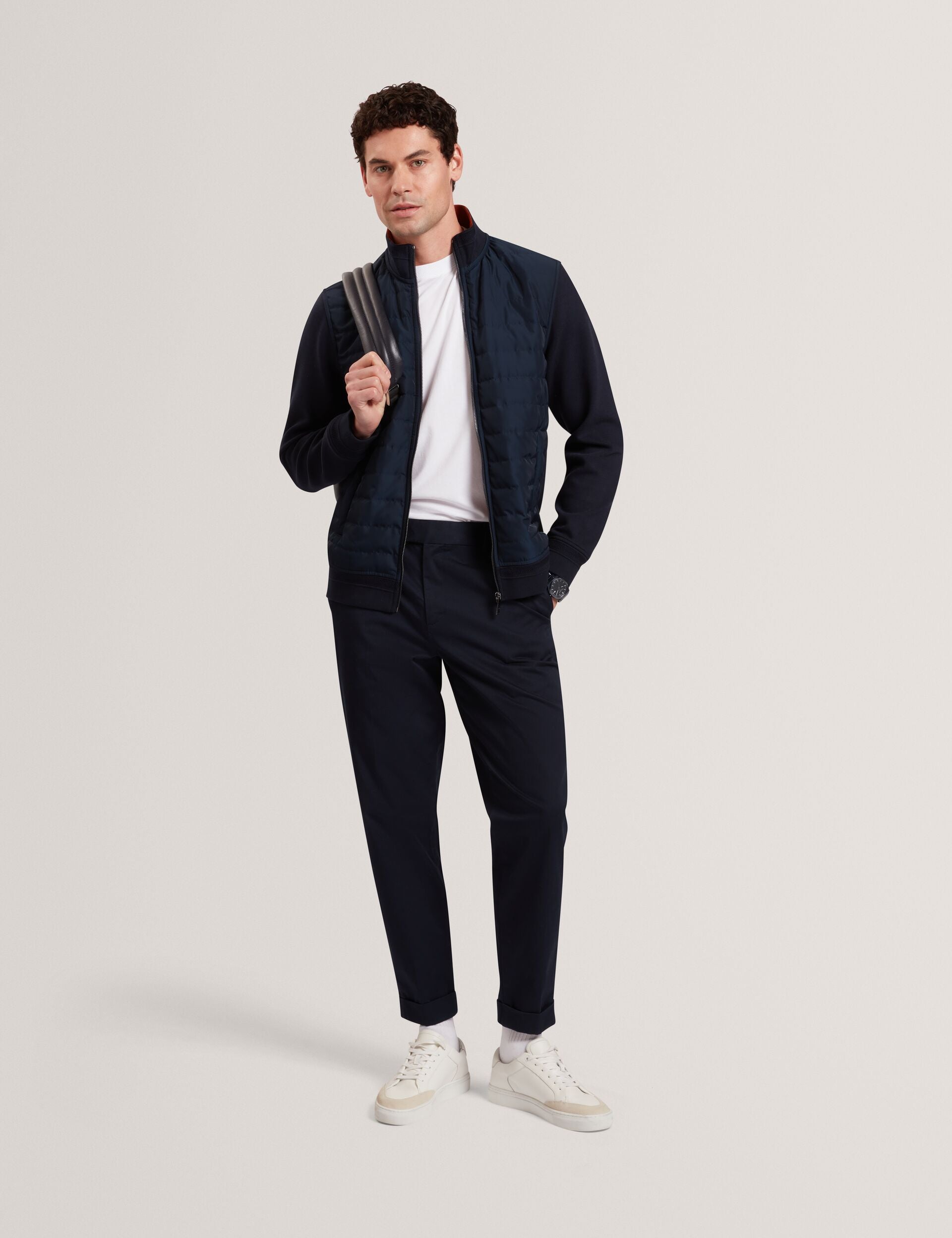 Ted Baker Moses Tapered Cotton Stretch Twill Trousers