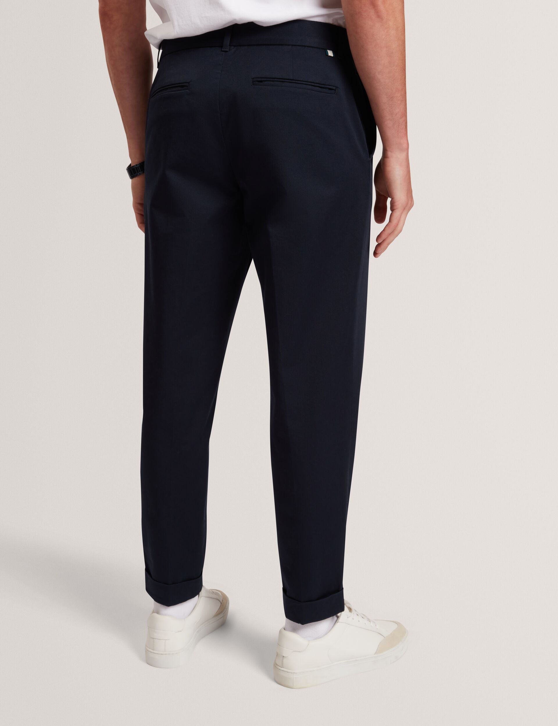 Ted Baker Moses Tapered Cotton Stretch Twill Trousers