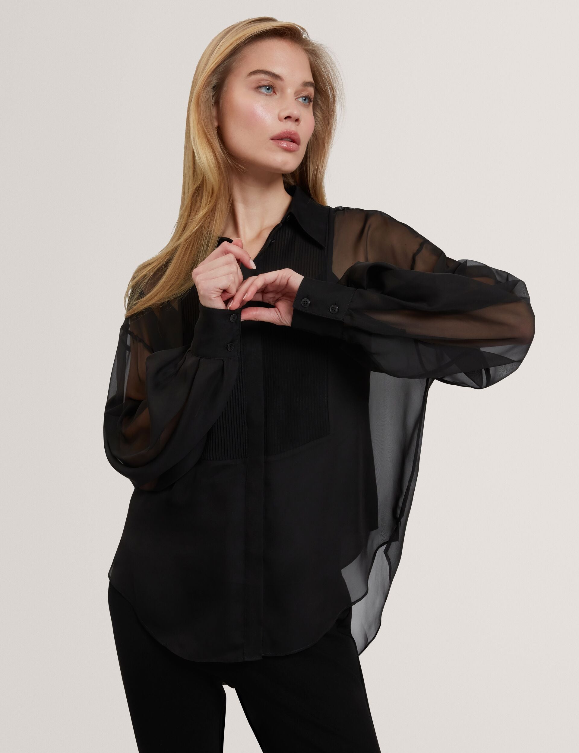 Ted Baker Rasiia Bib Detail Long Sleeve Shirt Women's