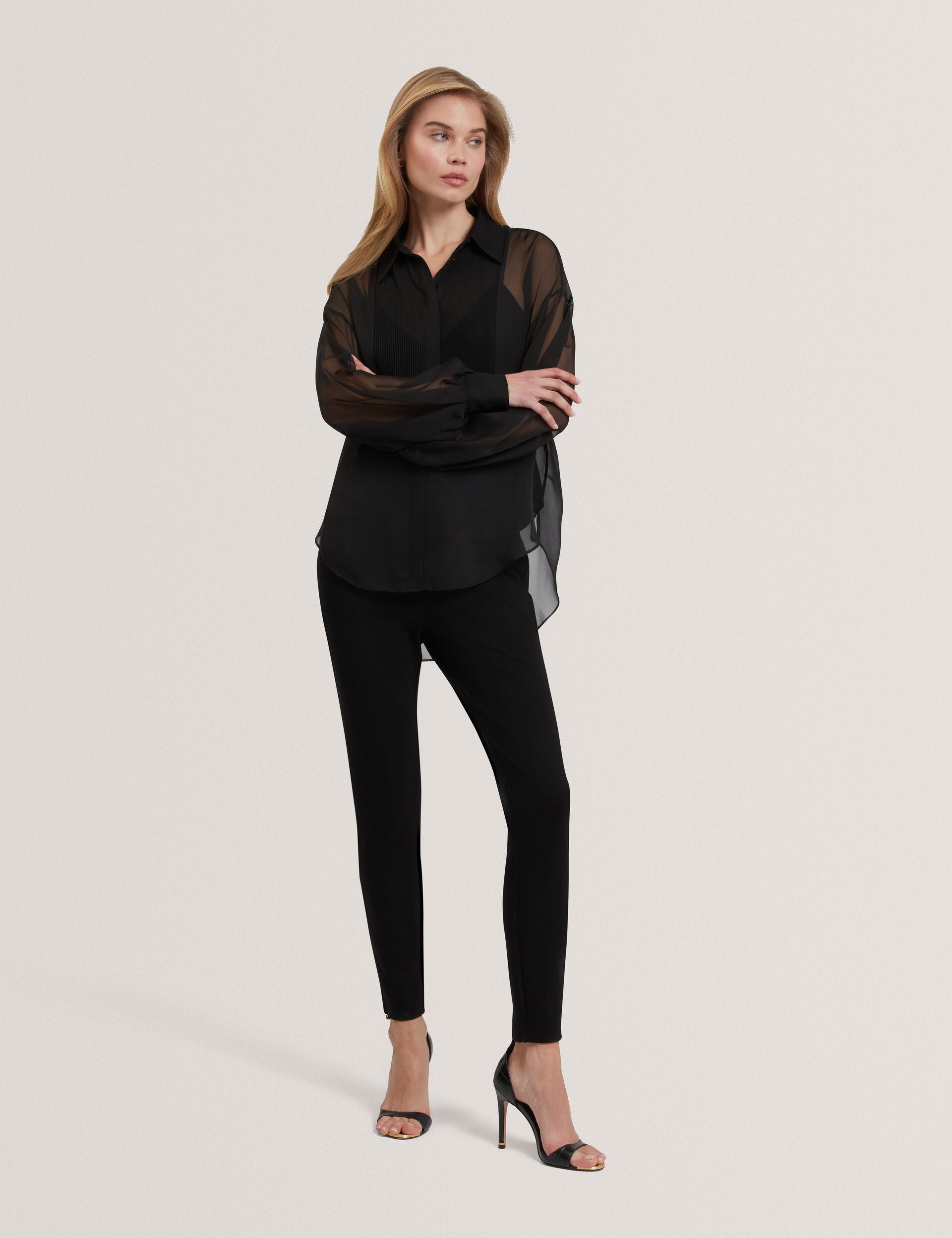 Ted Baker Rasiia Bib Detail Long Sleeve Shirt Women's