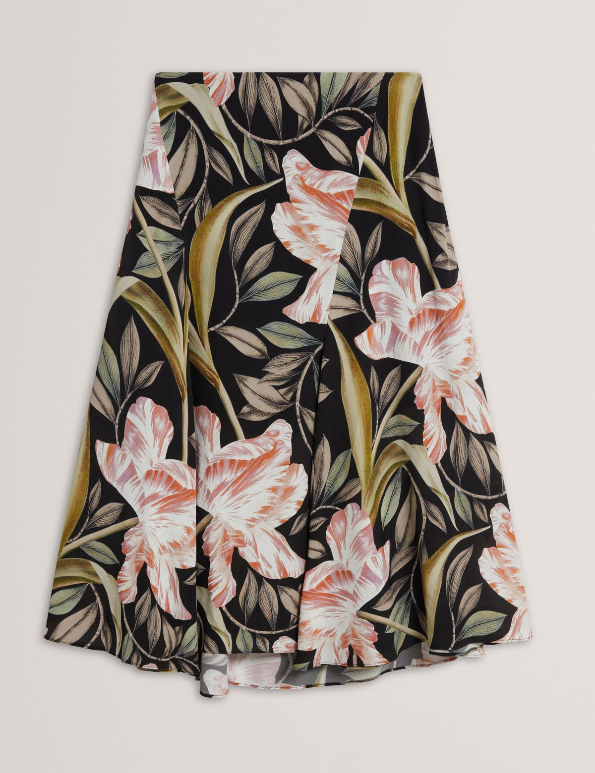 Ted Baker Ehmili Tulip Print Godet Asymmetric Midi Skirt Women's