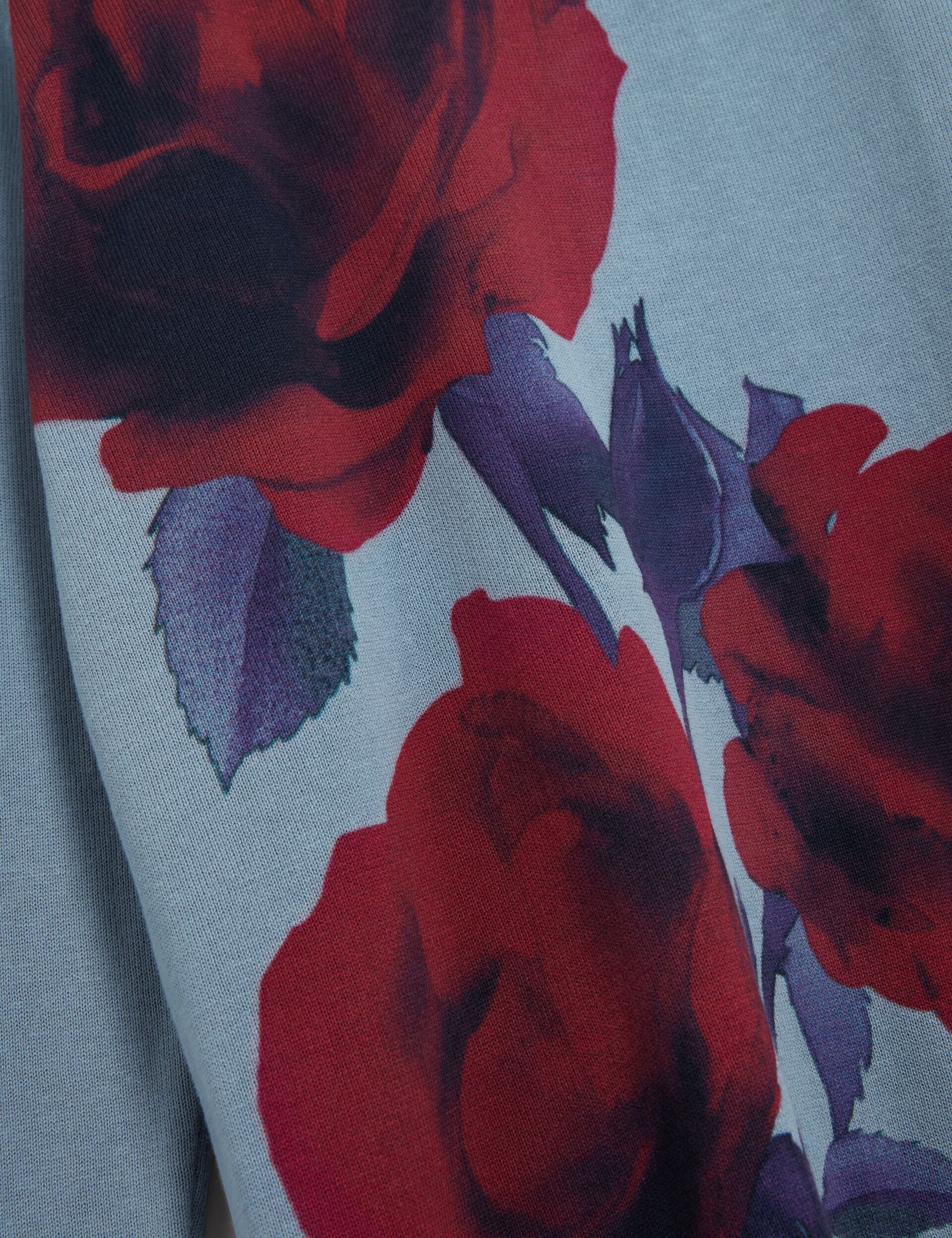 Ted Baker Thalio Rose Graphic Fine Knit Crew Neck Jumper