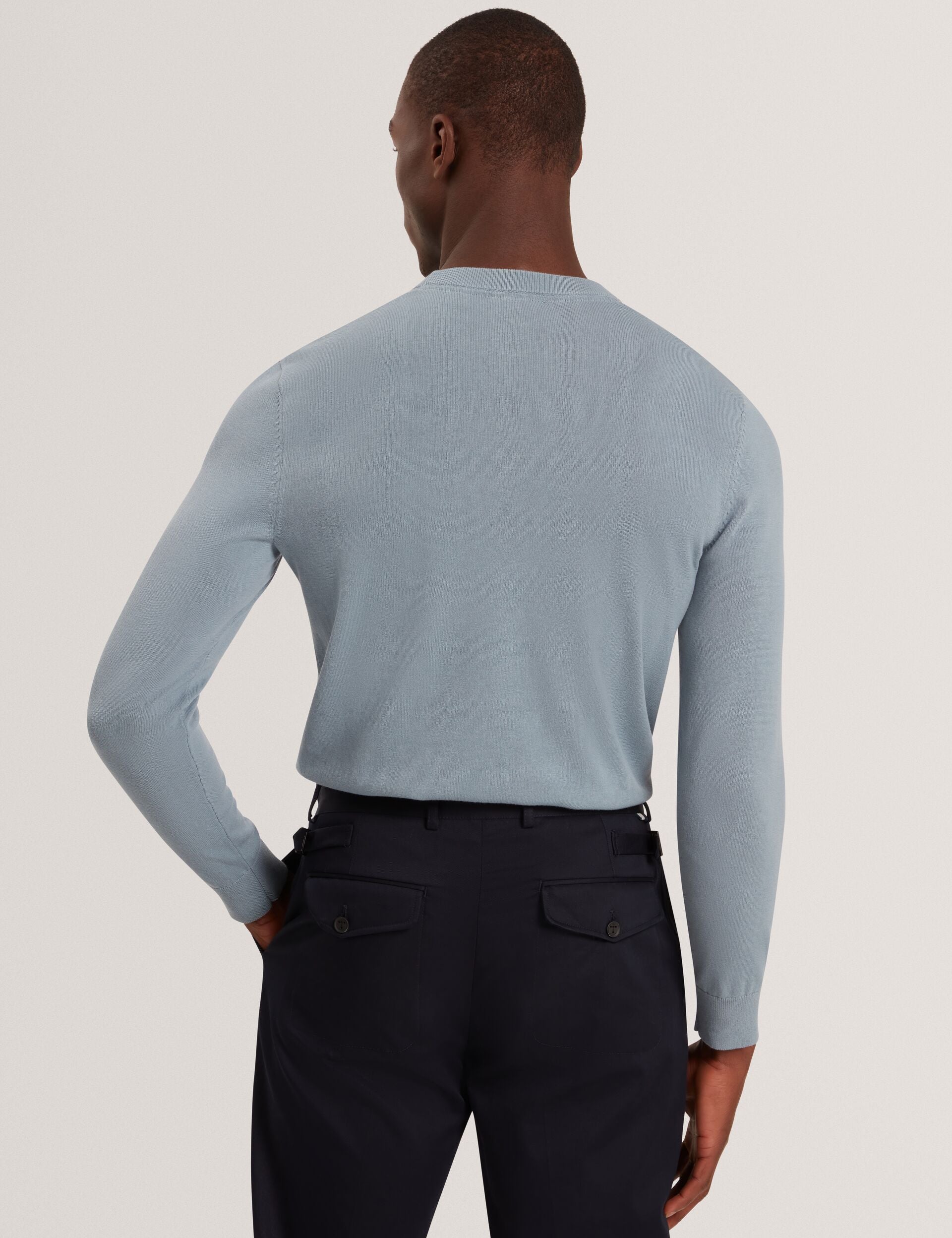Ted Baker Thalio Rose Graphic Fine Knit Crew Neck Jumper