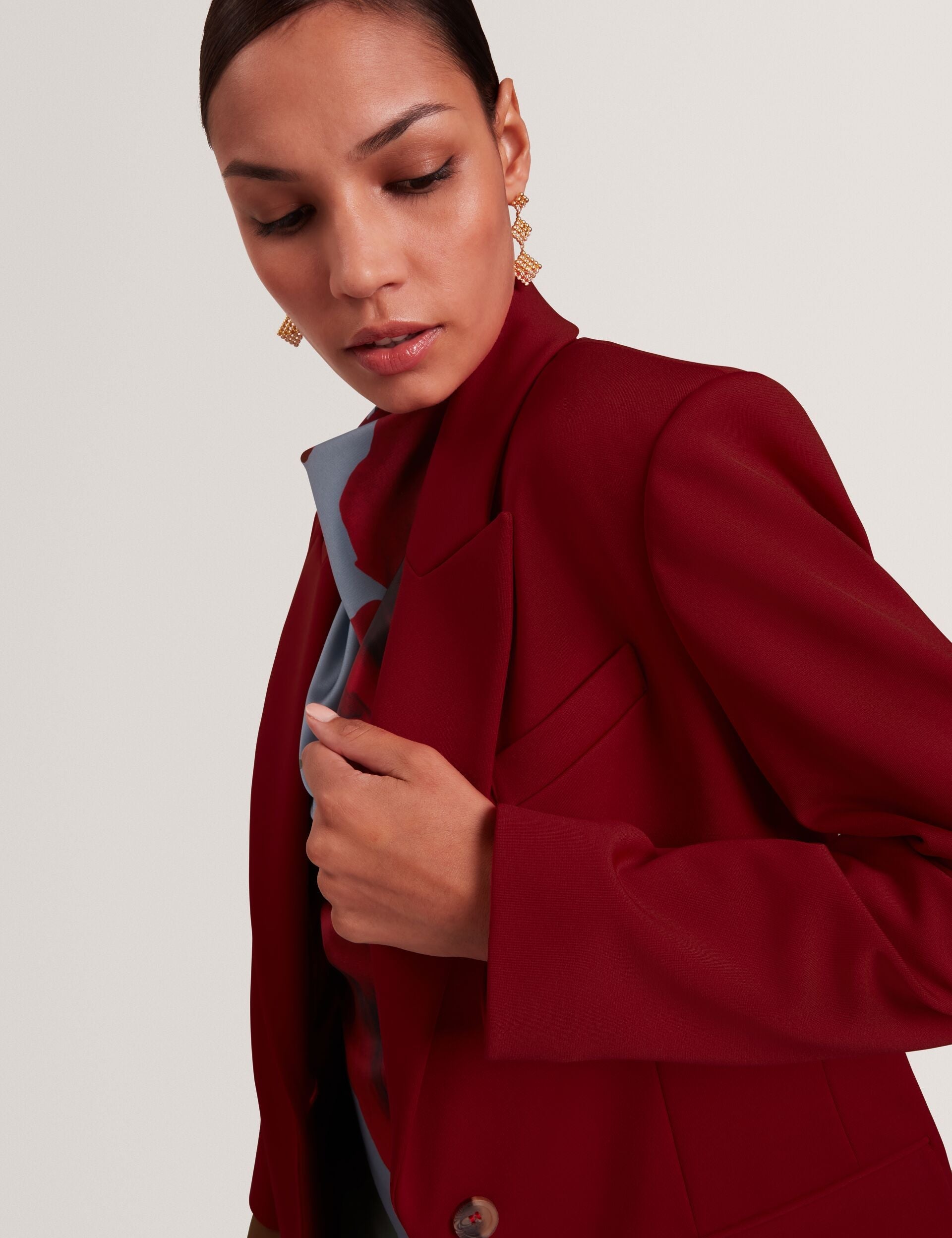 Ted Baker Lyma Relaxed Wool Blend Tailored Blazer Women's