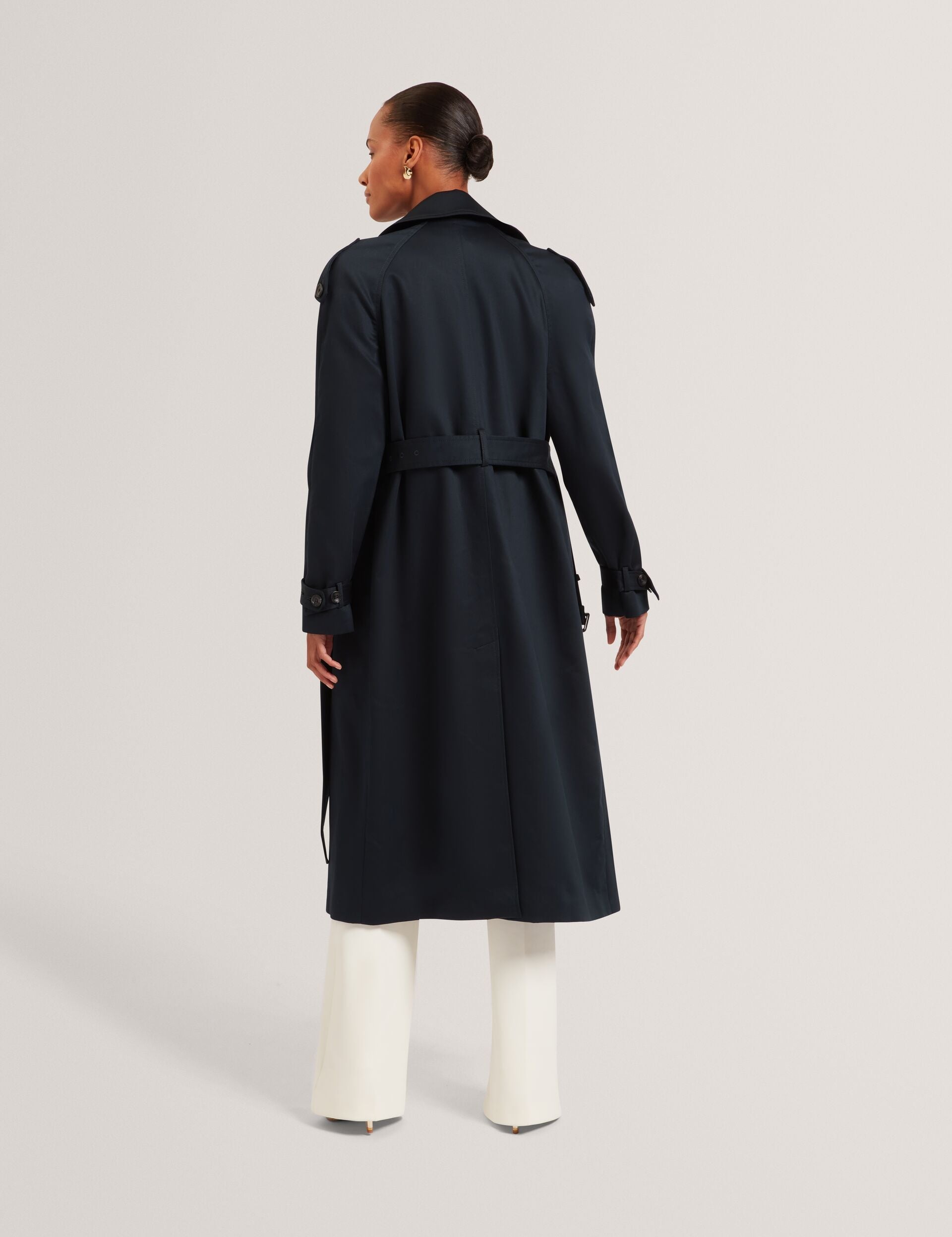Ted Baker Kinmo Belted Cotton Midi Trench Coat Women's