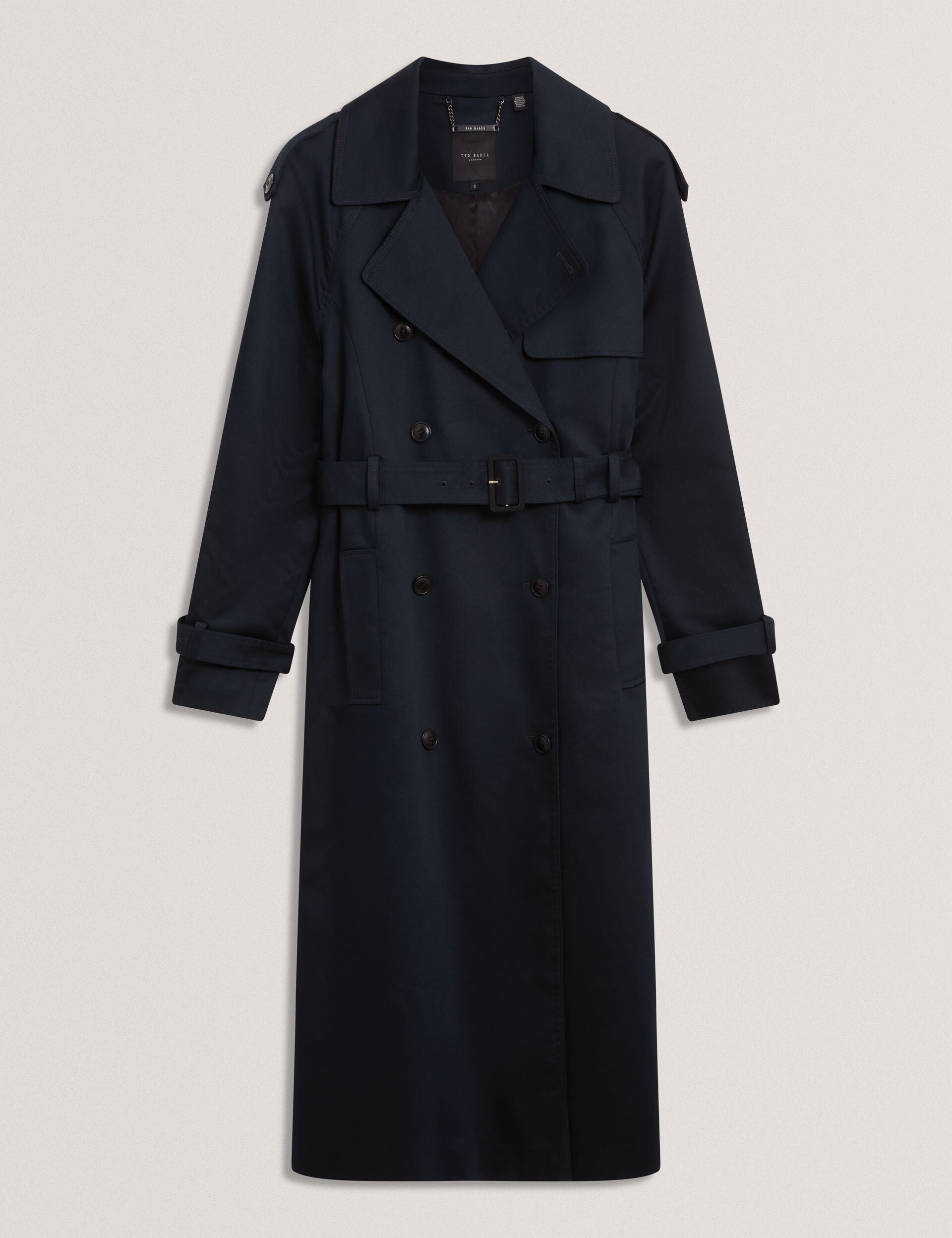 Ted Baker Kinmo Belted Cotton Midi Trench Coat Women's