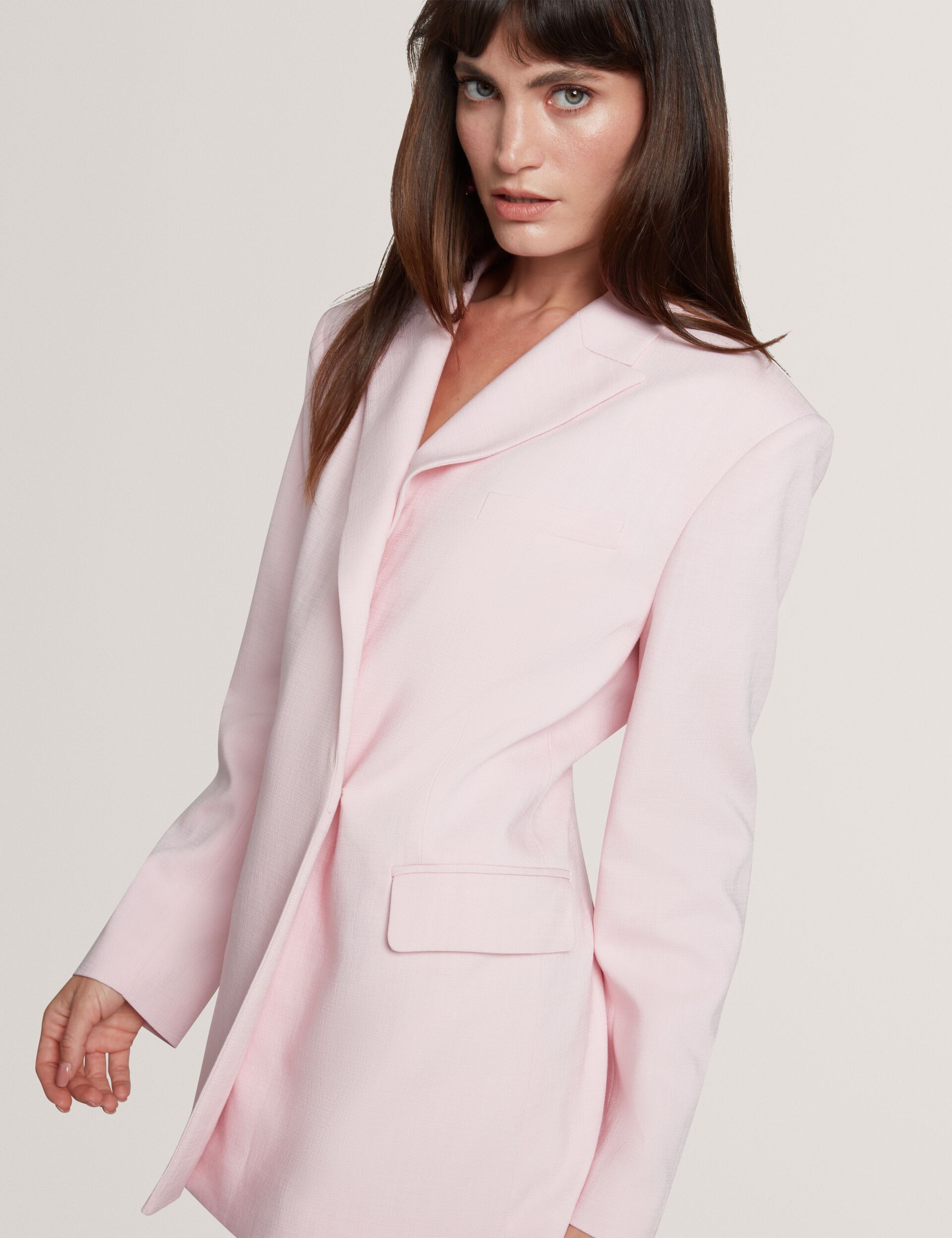 Ted Baker Peyaan Relaxed Wrap Front Woven Blazer Women's