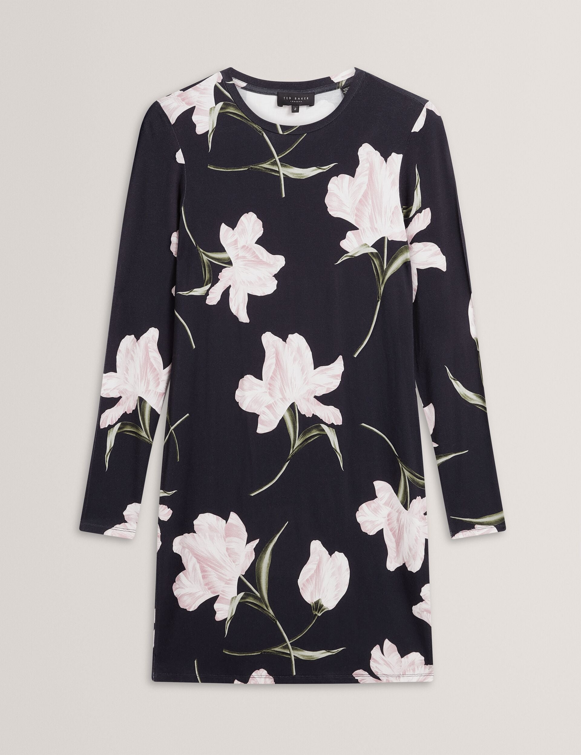 Ted Baker Baafnee Tulip Print Fitted Jersey Mini Dress Women's