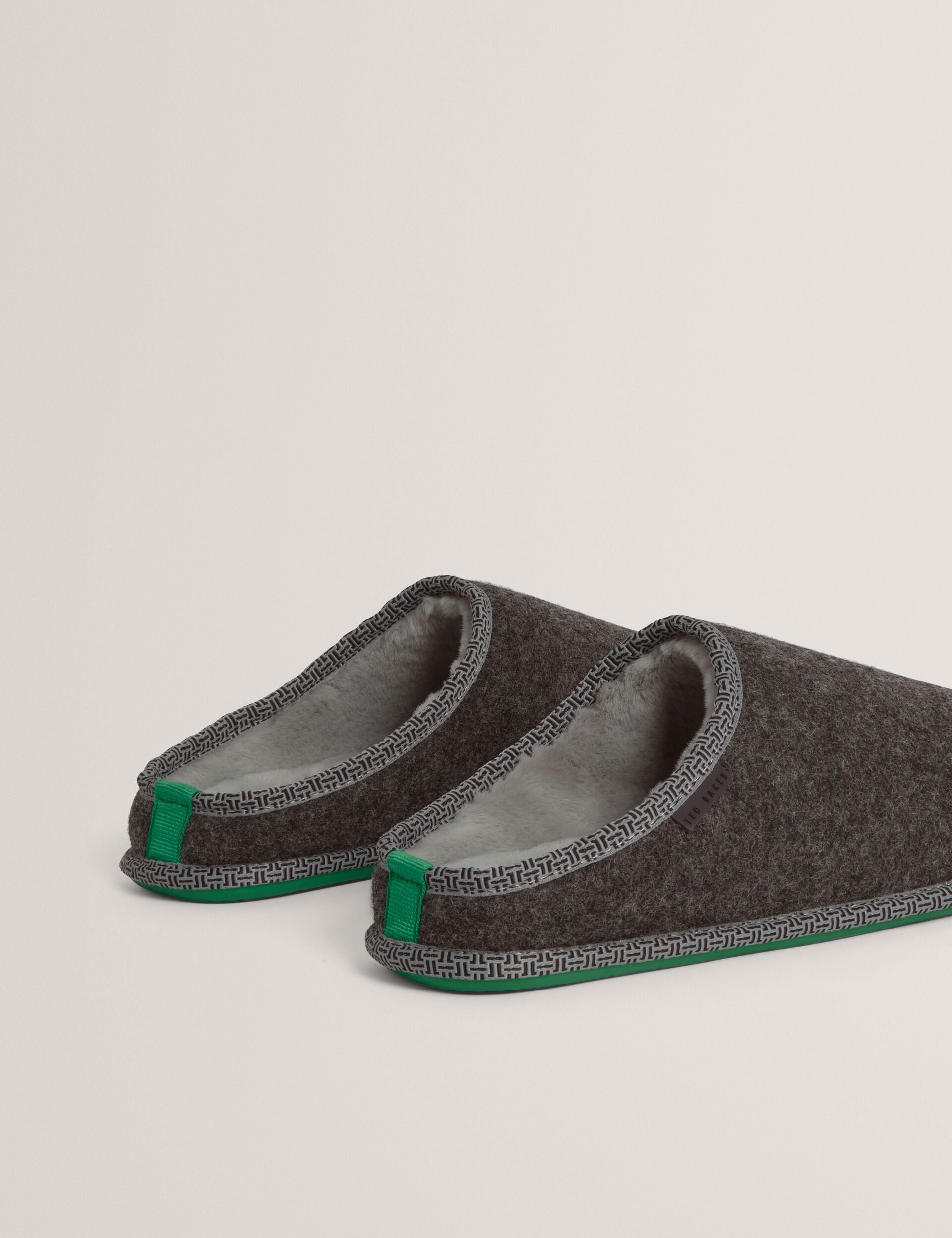 Ted Baker Simmonn Felt Plush Lined Mule Slippers