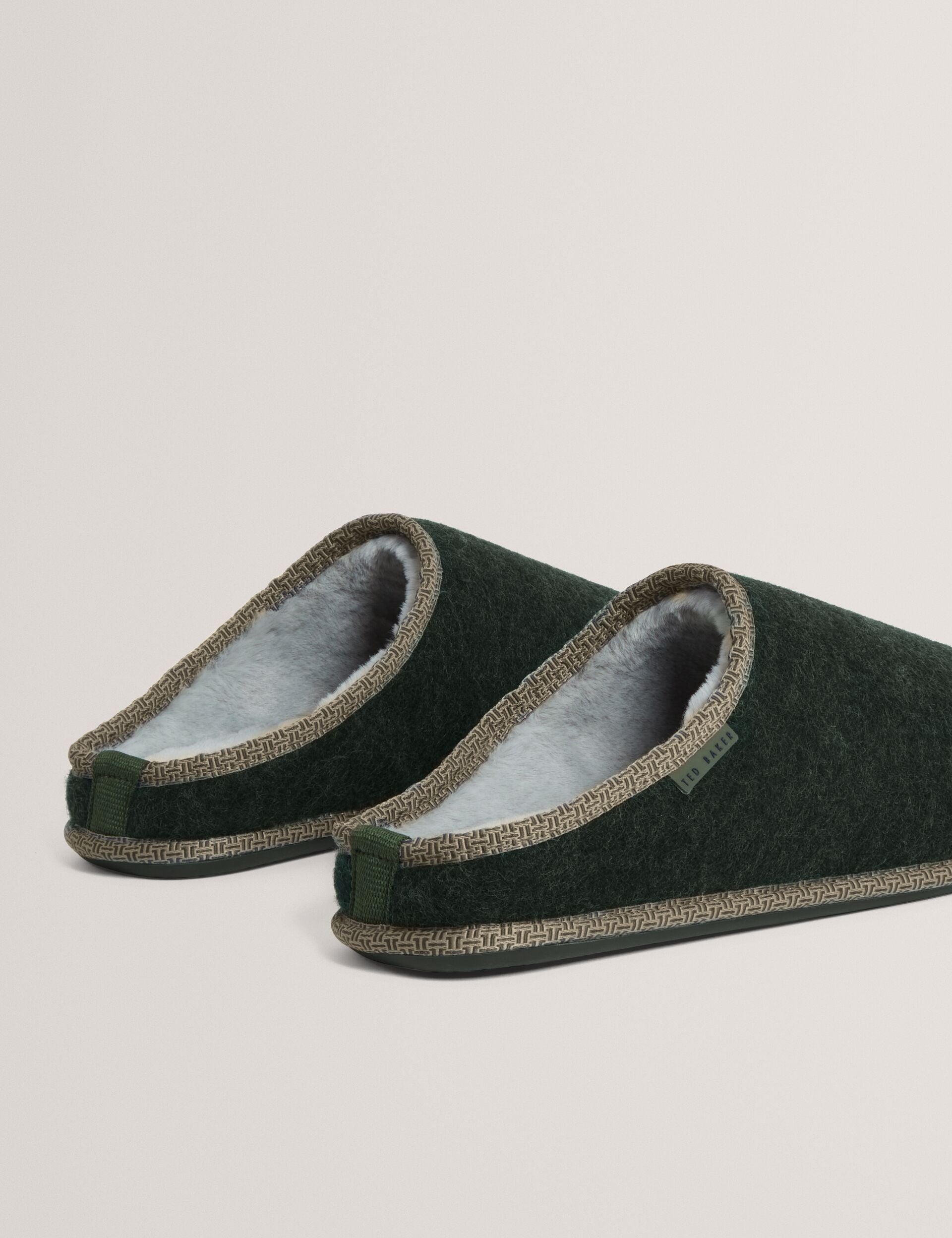 Ted Baker Simmonn Felt Plush Lined Mule Slippers