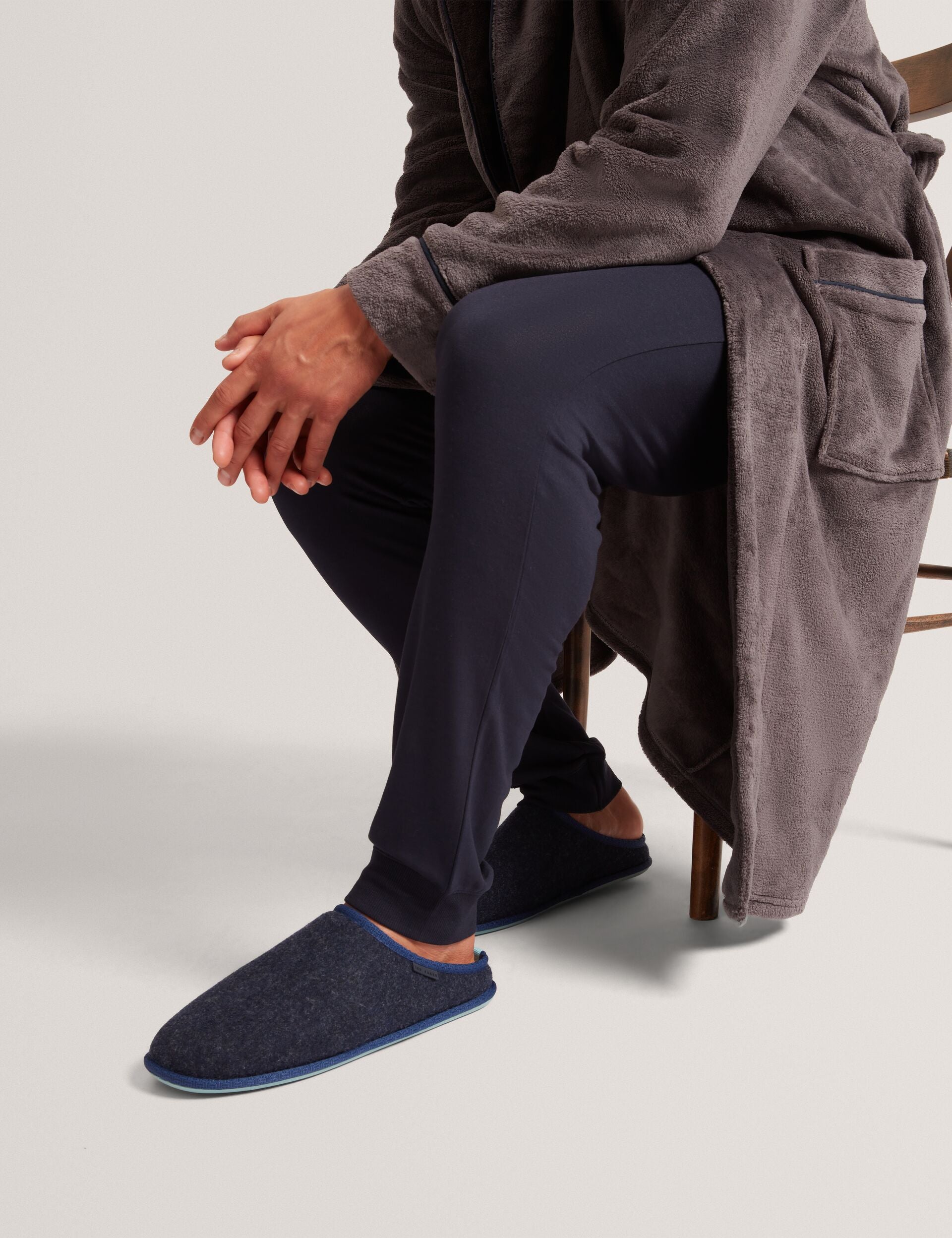 Ted Baker Simmonn Felt Plush Lined Mule Slippers
