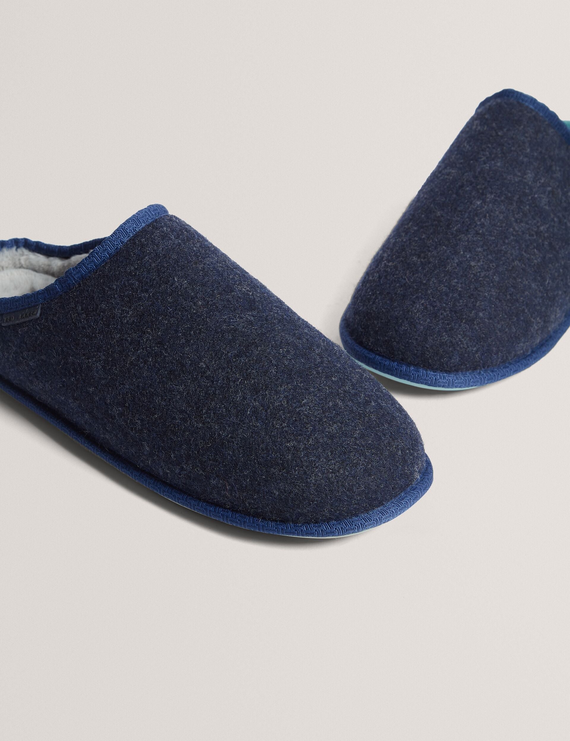 Ted Baker Simmonn Felt Plush Lined Mule Slippers