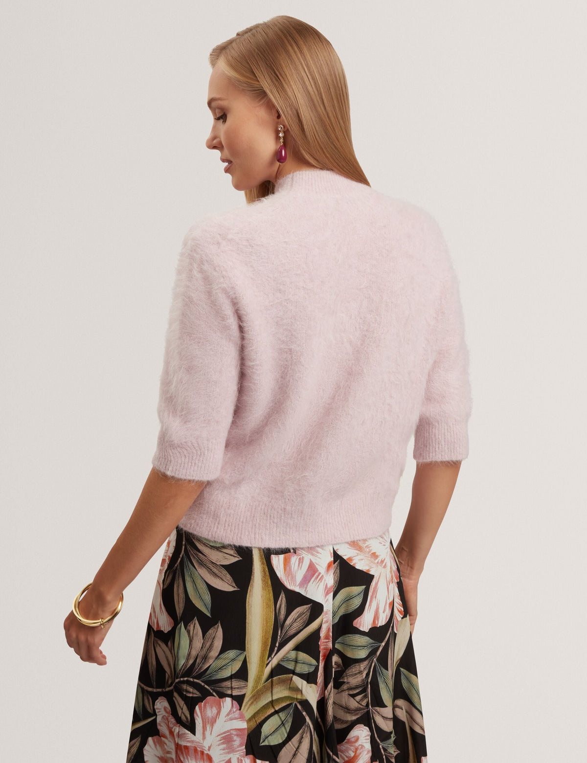 Ted Baker Antata Alpaca Knit Short Sleeve Jumper Women's