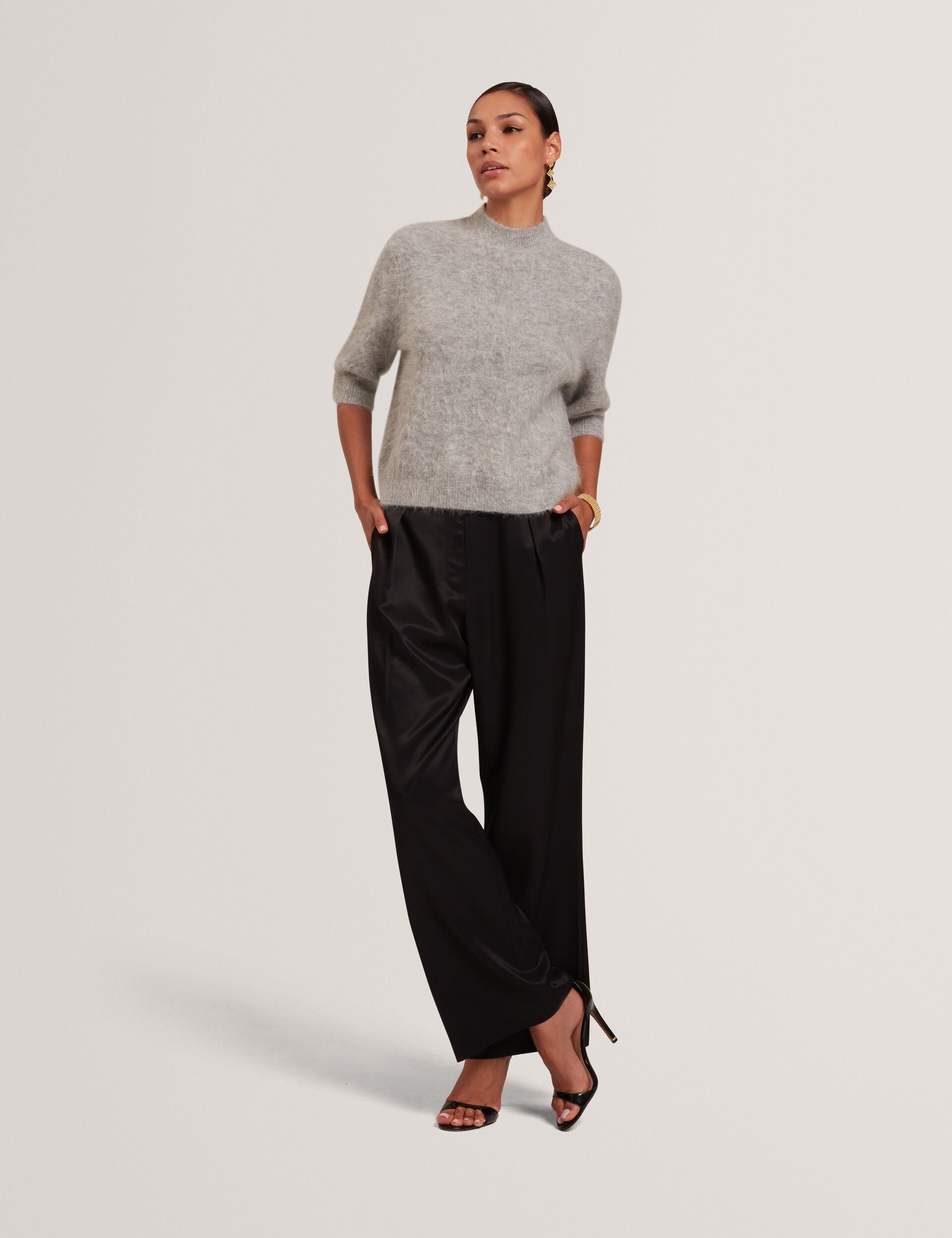 Ted Baker Antata Alpaca Knit Short Sleeve Jumper Women's
