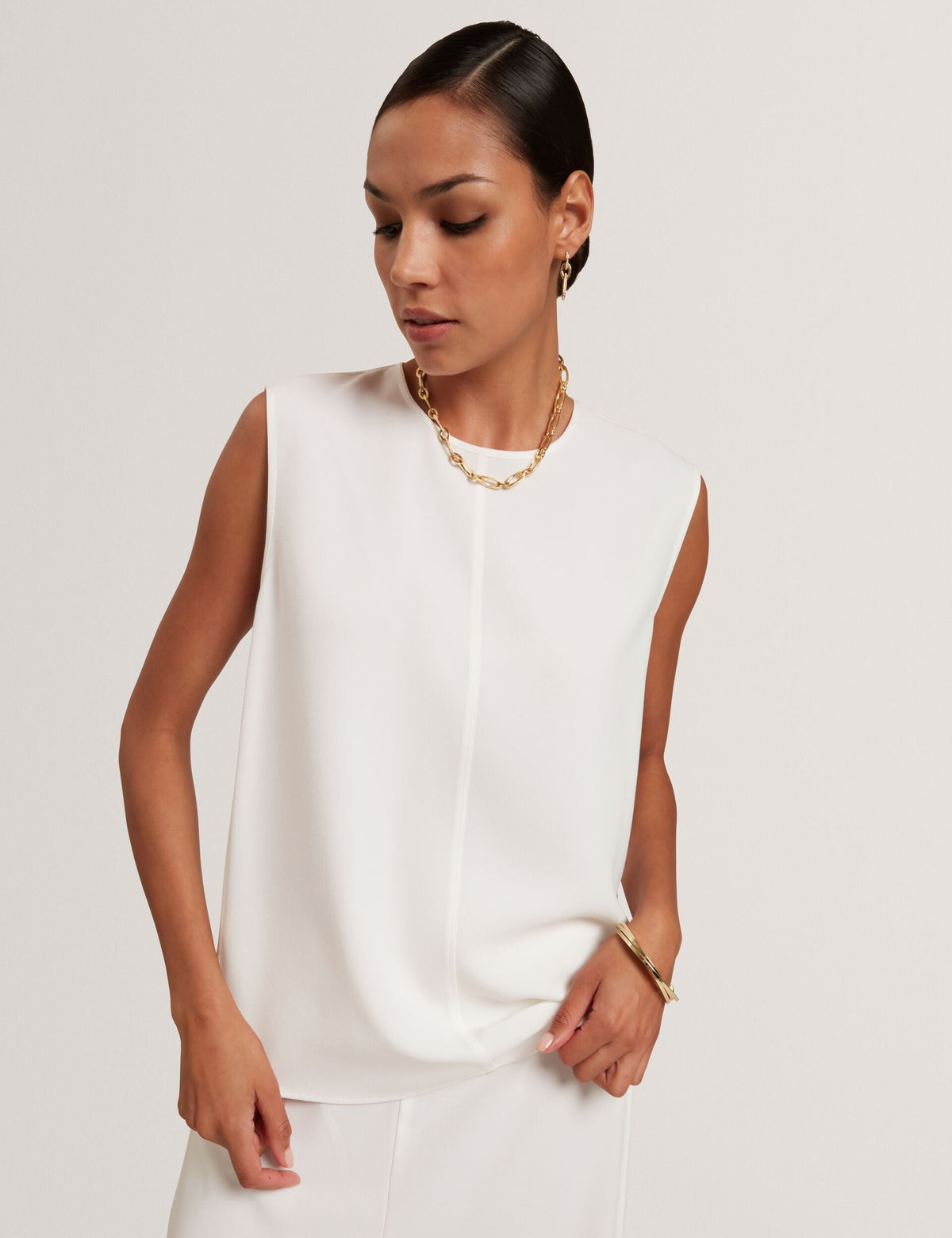 Ted Baker Marmia Piping Detail Woven Sleeveless Top Women's