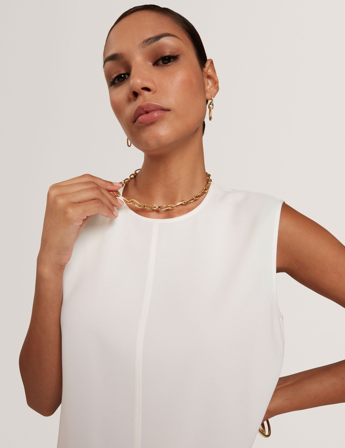 Ted Baker Marmia Piping Detail Woven Sleeveless Top Women's