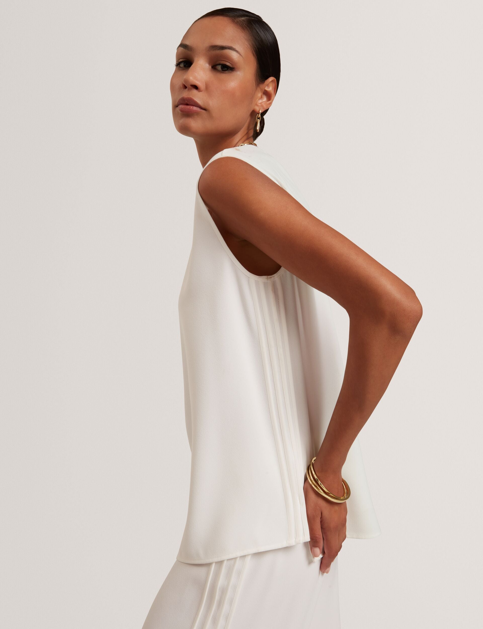 Ted Baker Marmia Piping Detail Woven Sleeveless Top Women's