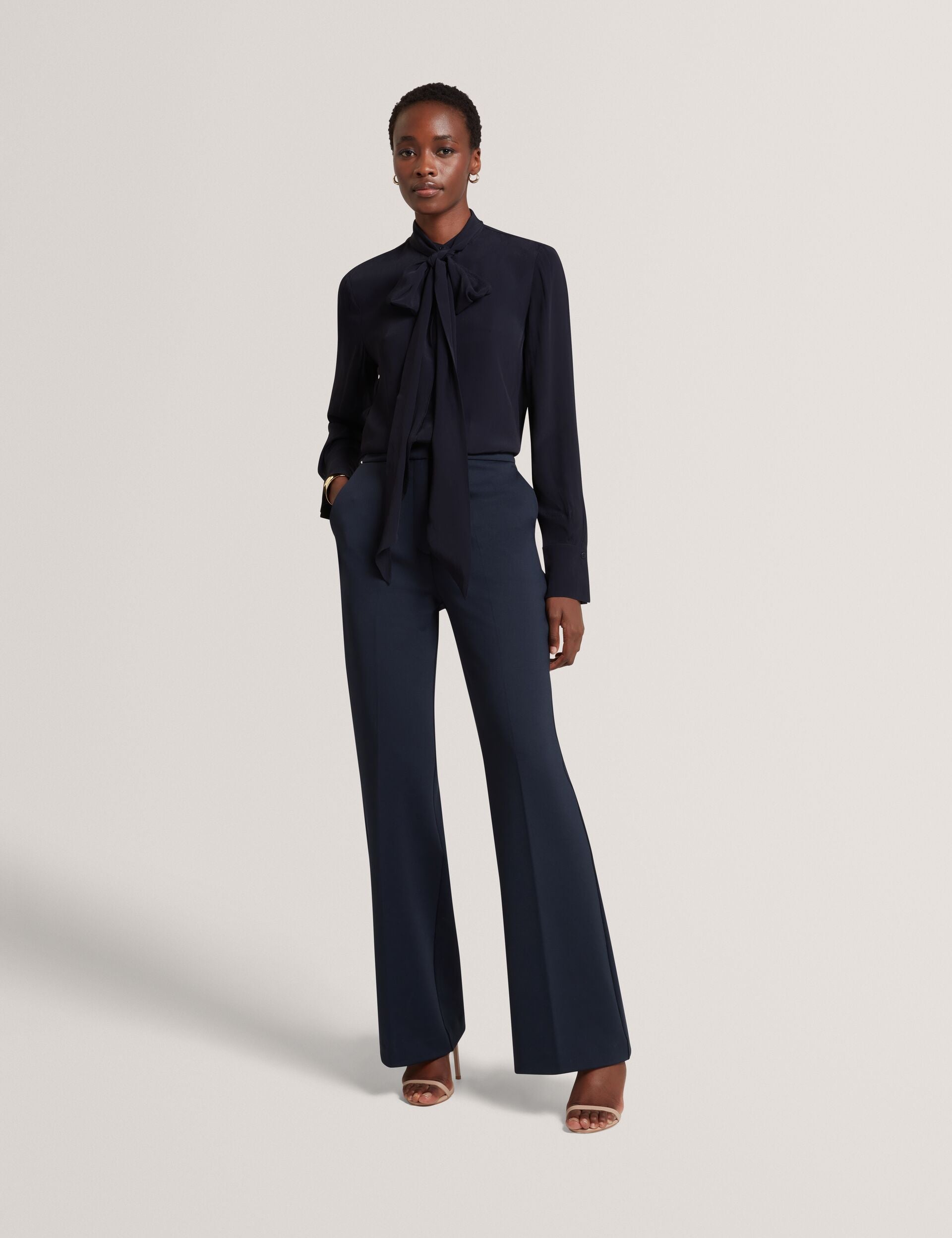 Ted Baker Indriv Tailored High Waisted Flared Trousers Women's