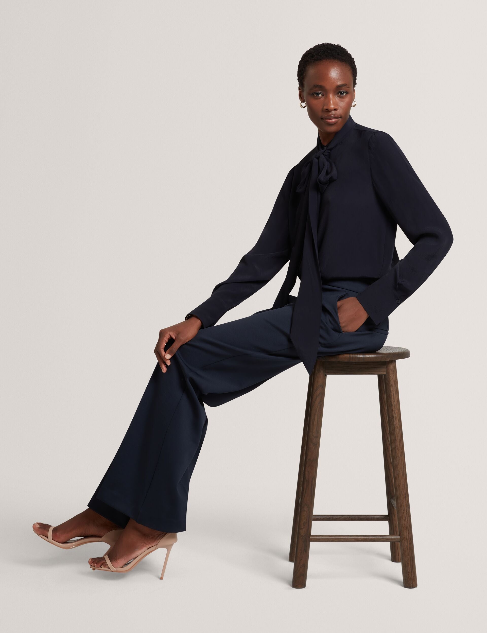 Ted Baker Indriv Tailored High Waisted Flared Trousers Women's